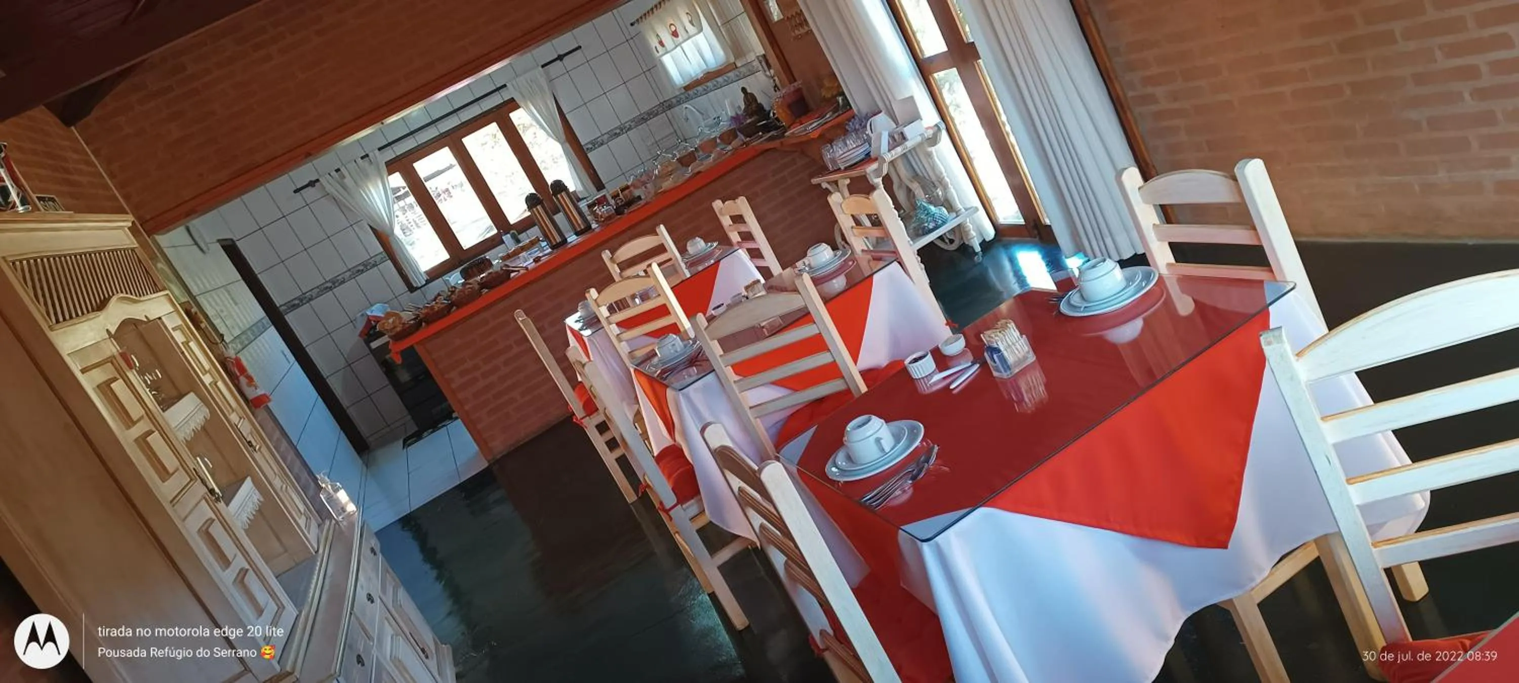 Dining area in Pousada Refugio do Serrano