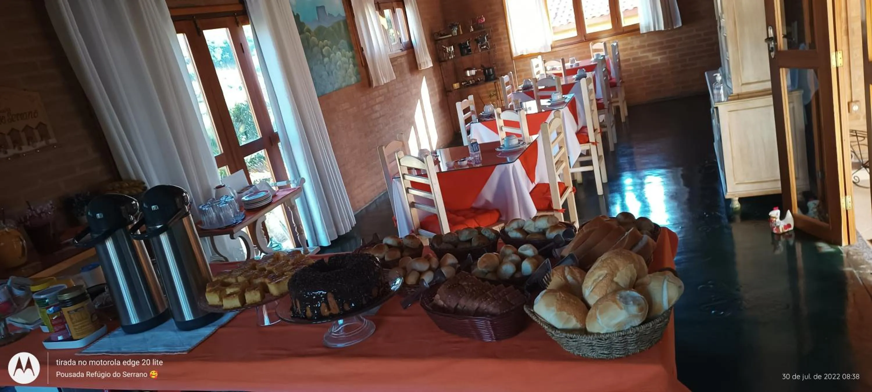 Breakfast in Pousada Refugio do Serrano