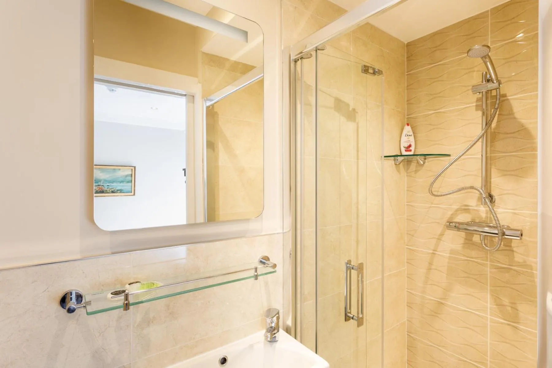 Shower in Molloys Apartments