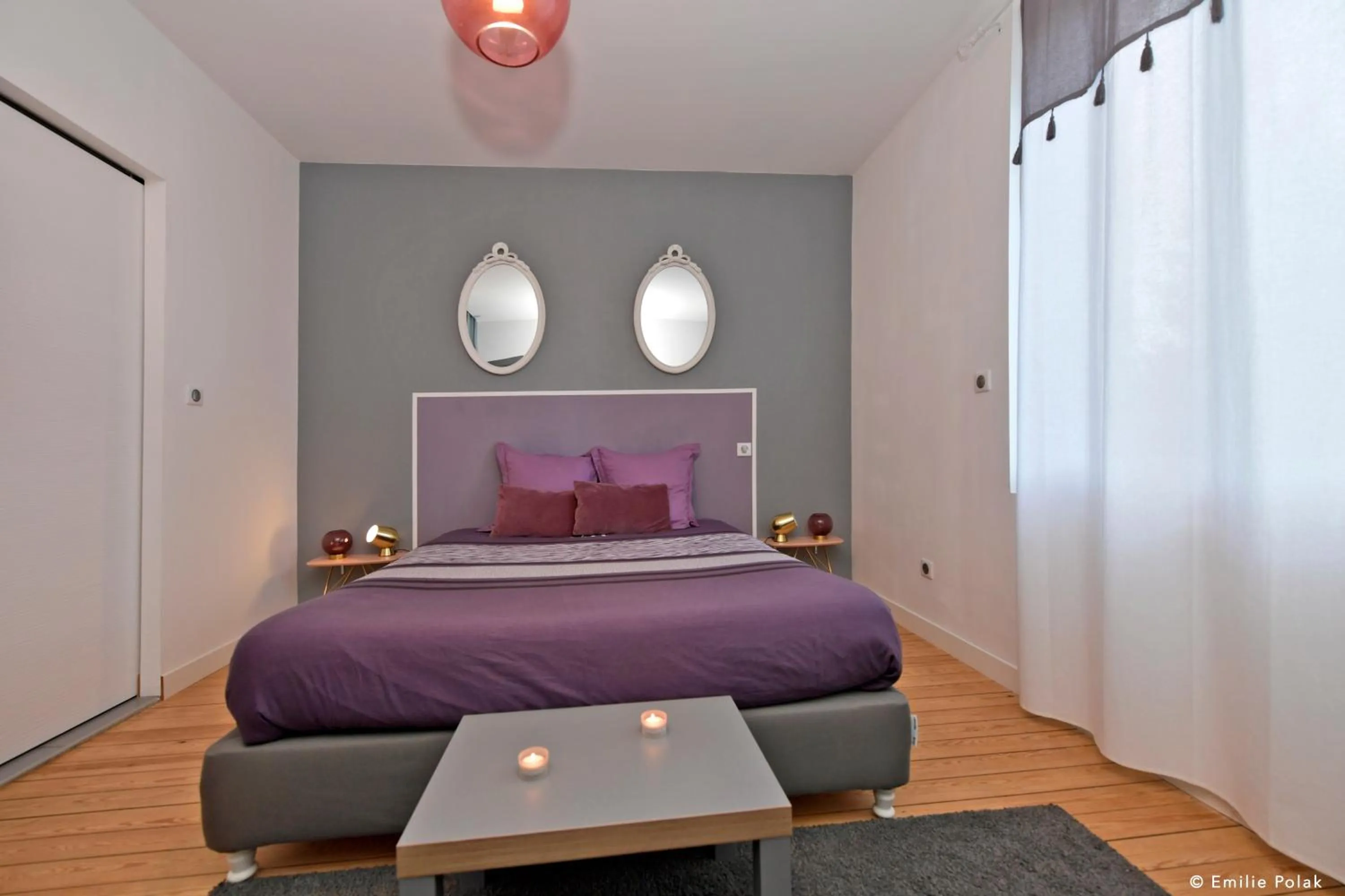 Bed in Chambres d'hotes Les Nuits Pastel