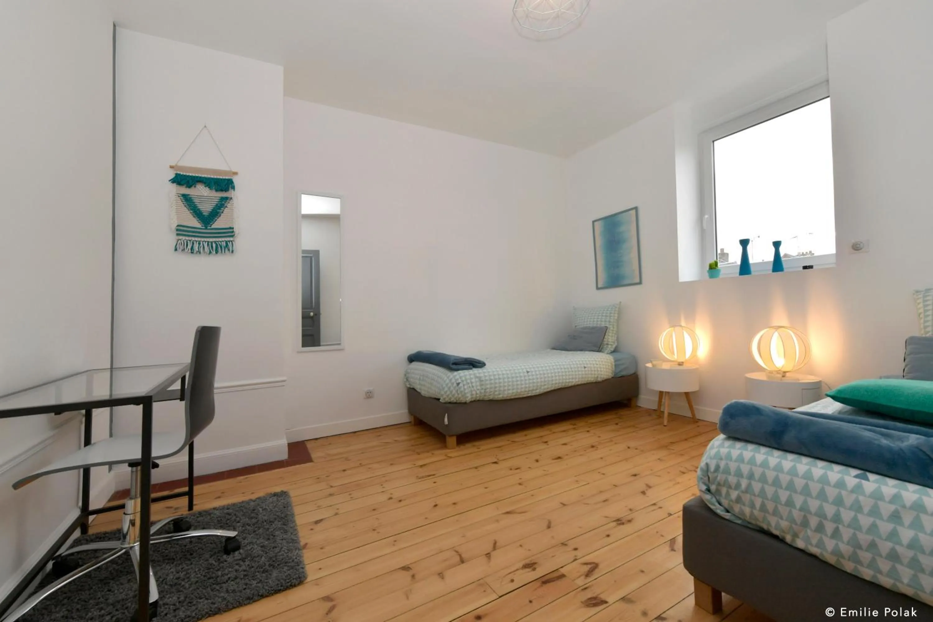 Bed in Chambres d'hotes Les Nuits Pastel