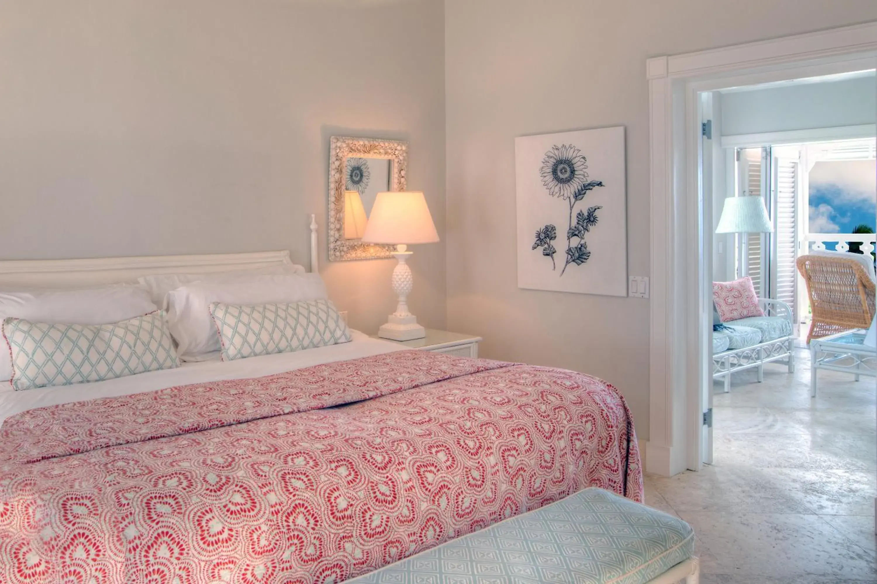 Bedroom, Bed in Cobblers Cove - Barbados Bedroom, Bed in Cobblers Cove - Barbados