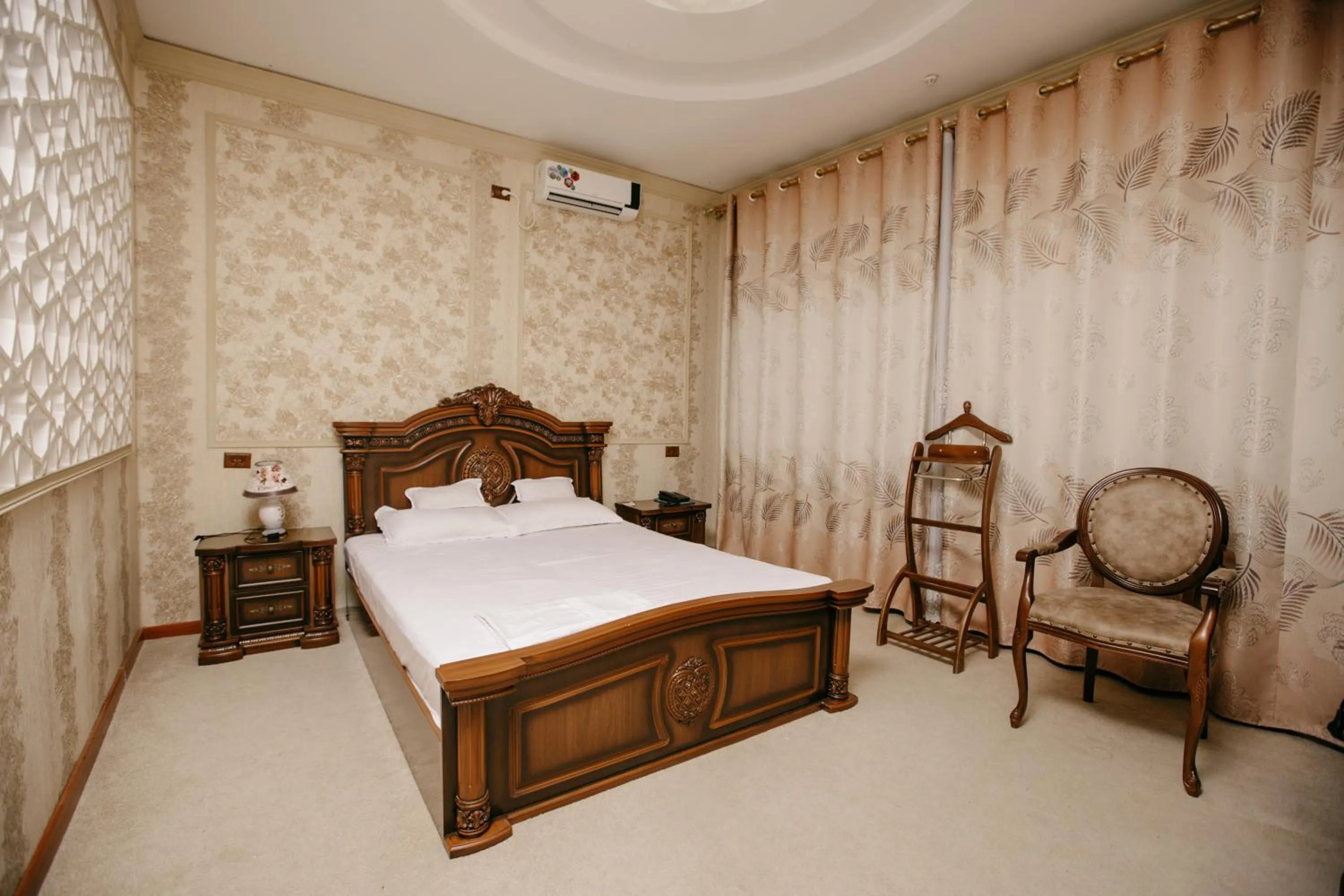 Bed in Hotel KARAVAN