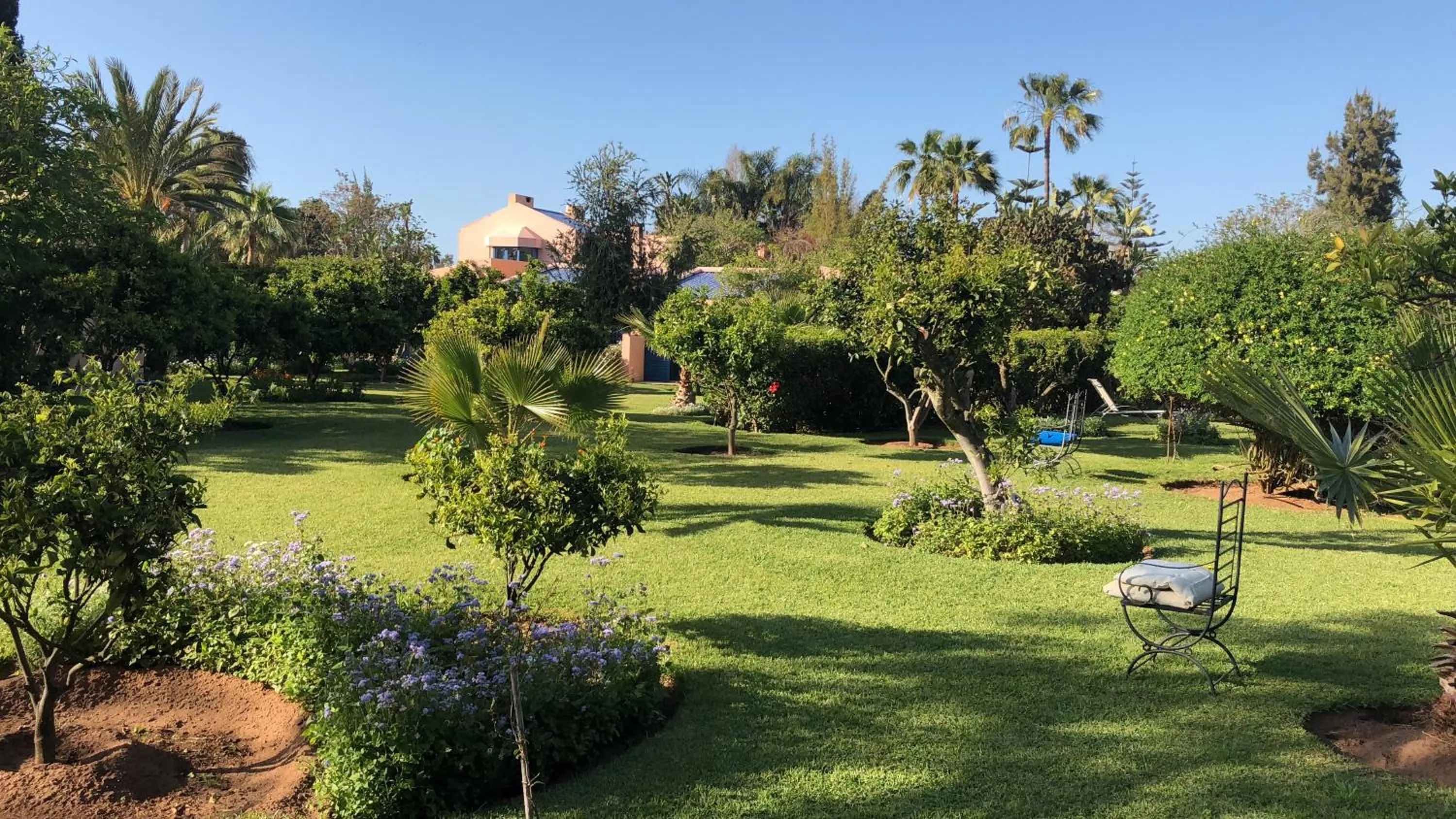 Garden view in La Villa Mandarine