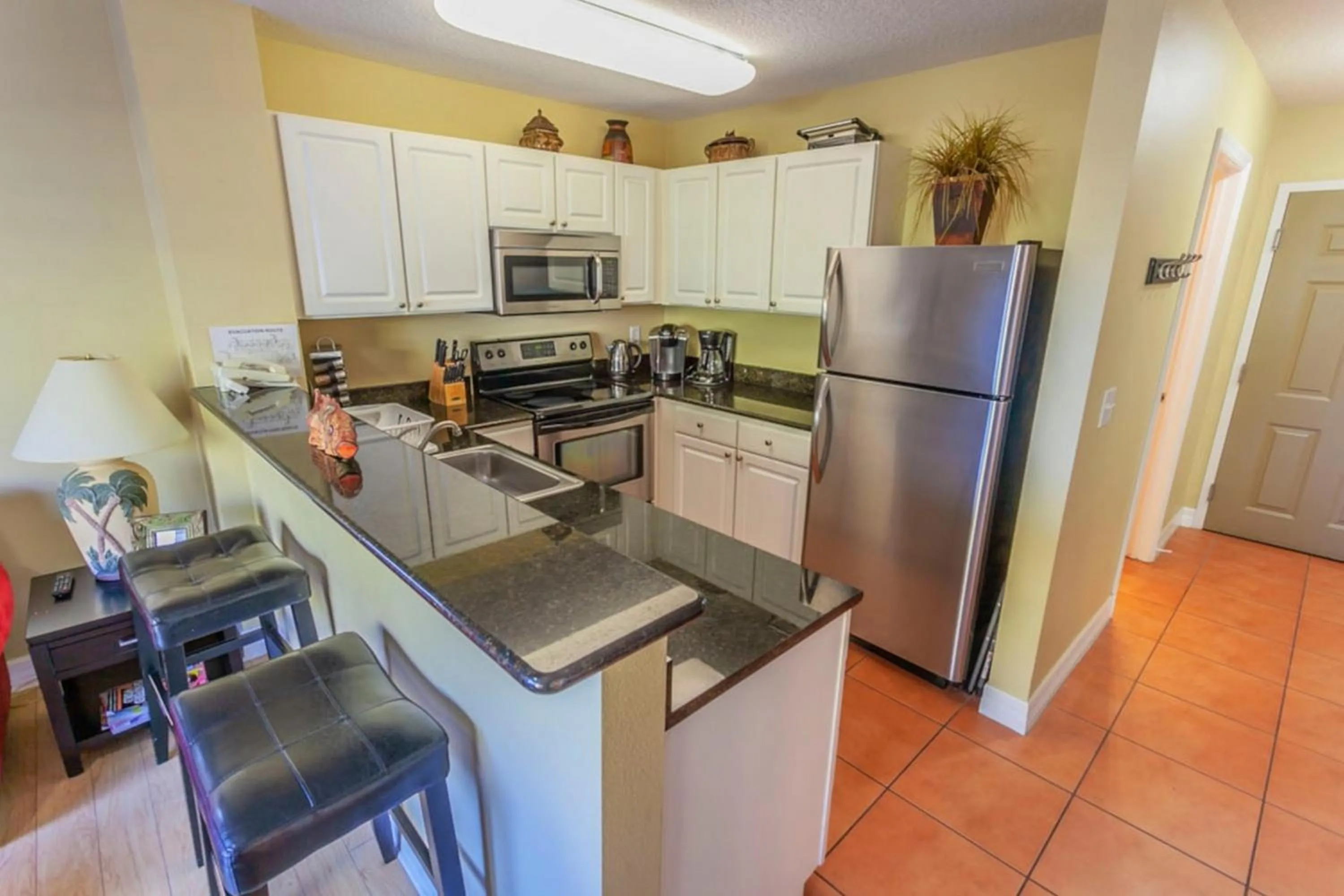 Kitchen or kitchenette in Madeira Bay Resort II by Travel Resort Services