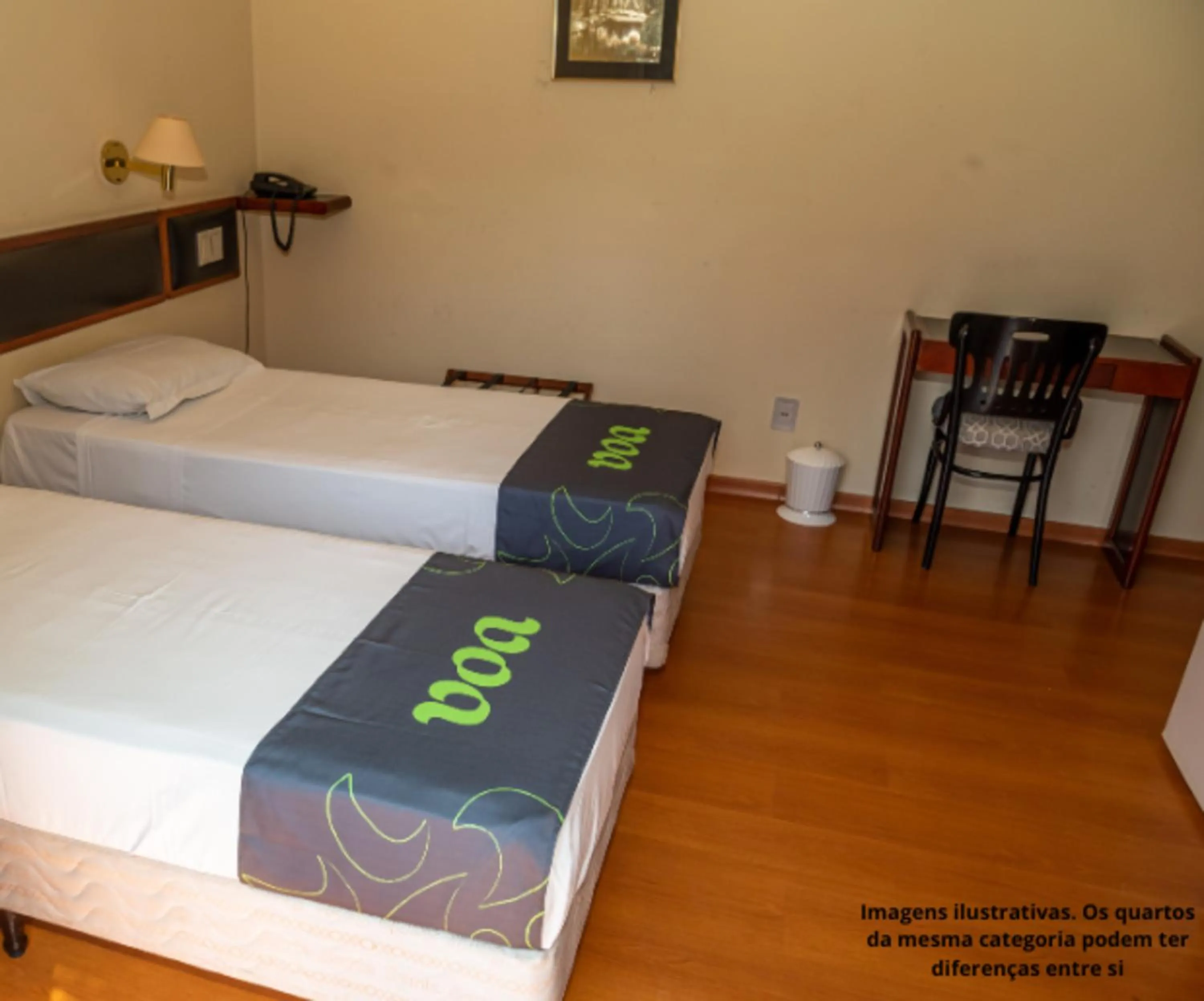Bed in VOA Hotel Caxambu