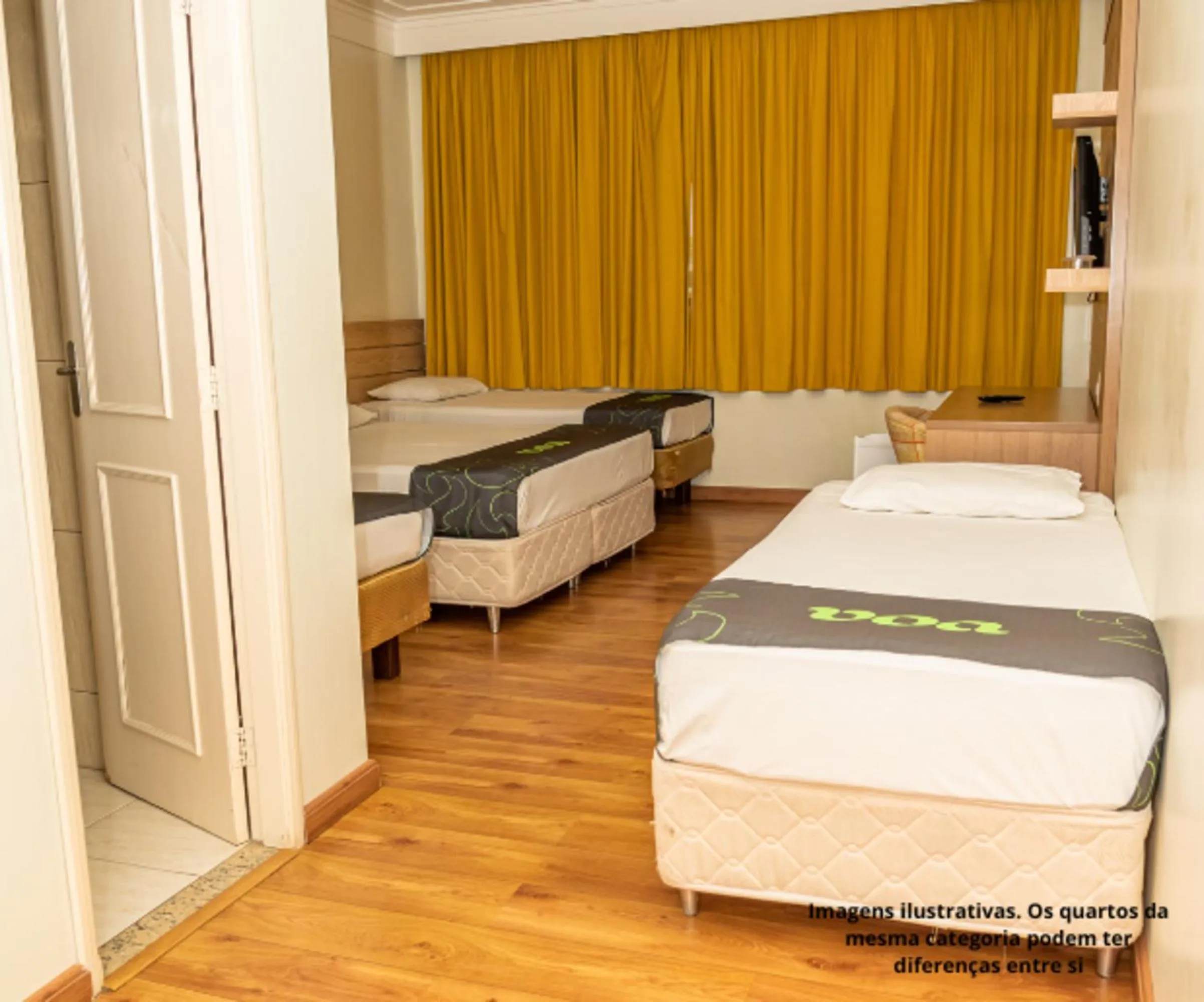 Bed in VOA Hotel Caxambu