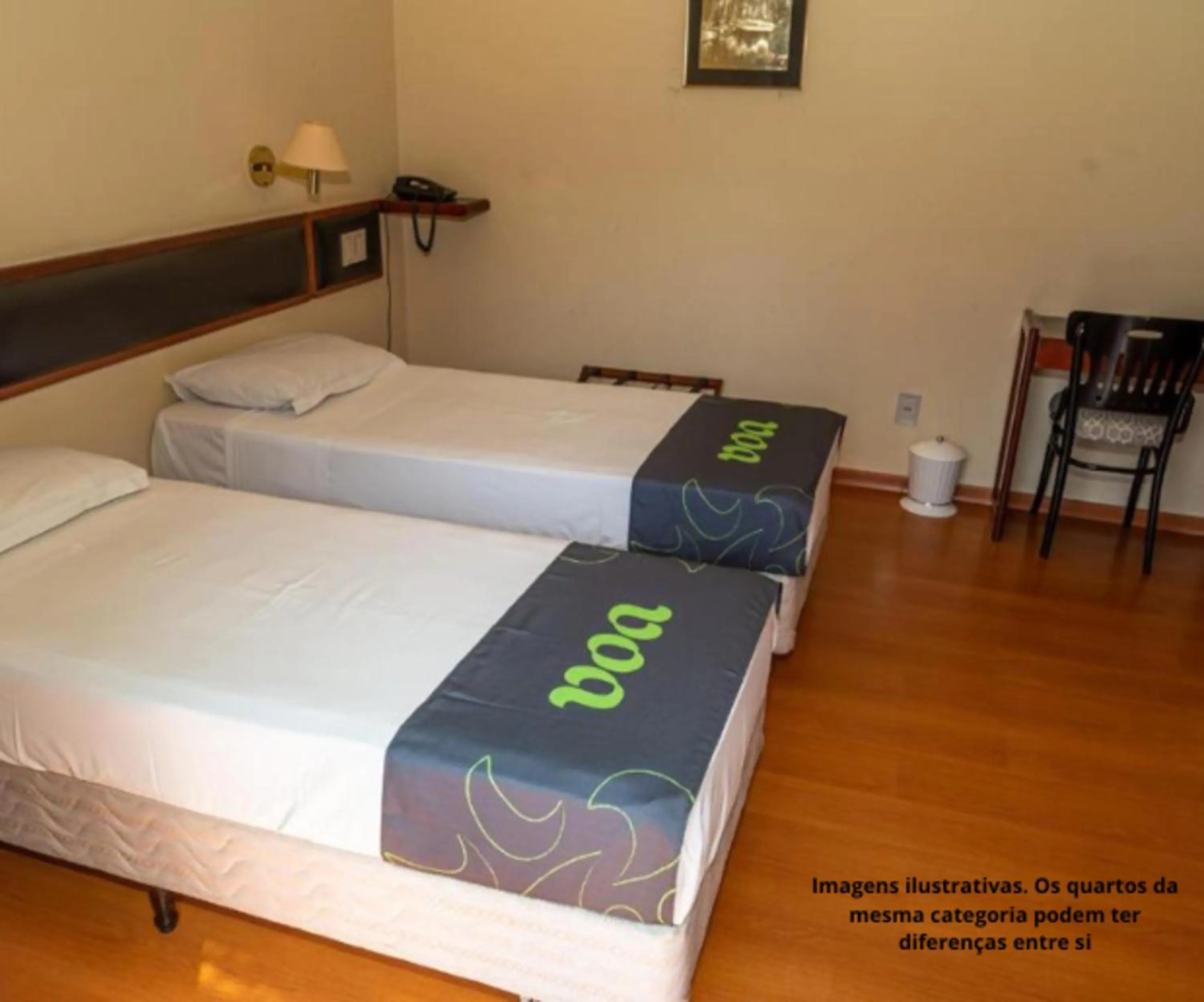Bed in VOA Hotel Caxambu