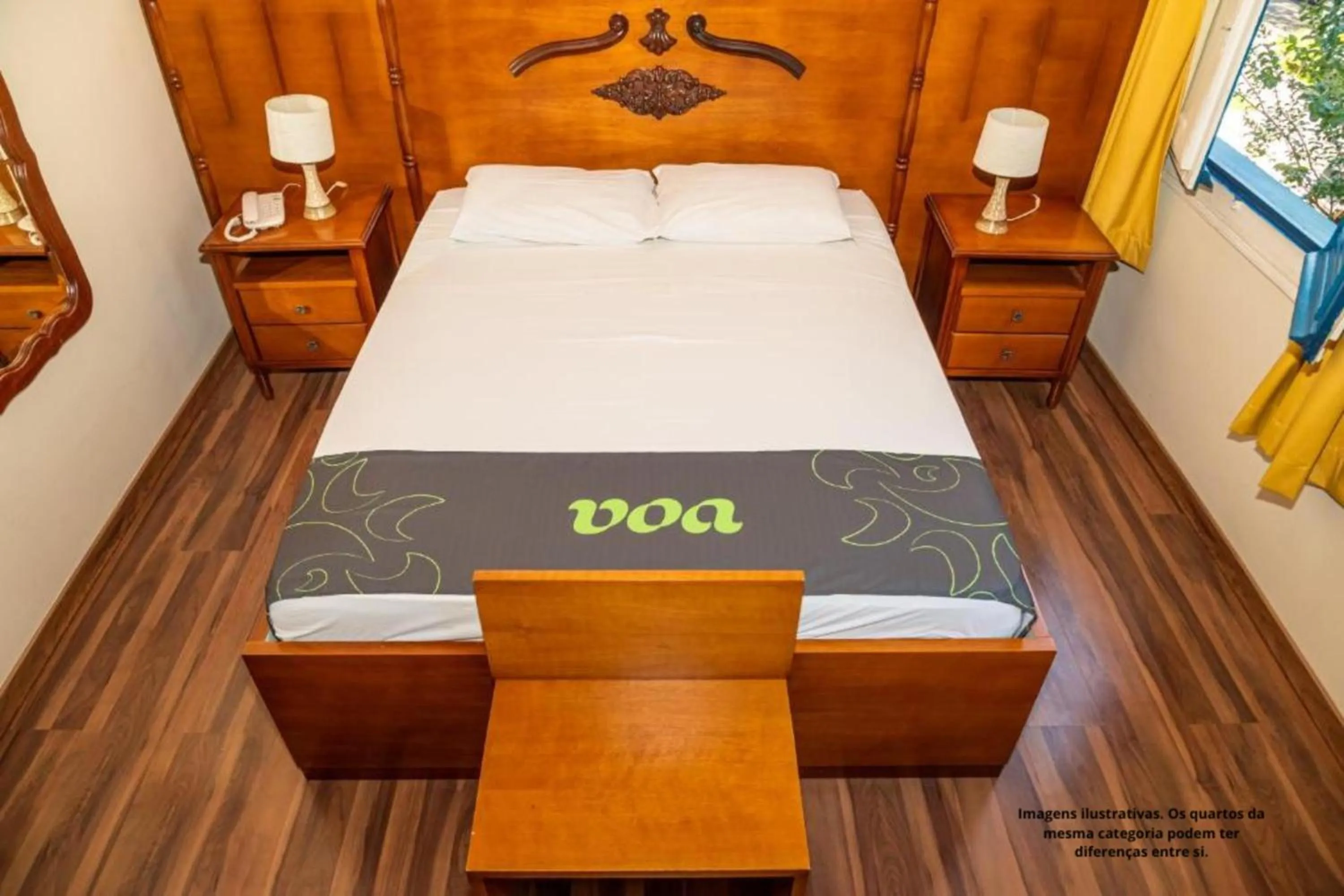Bed in VOA Hotel Caxambu