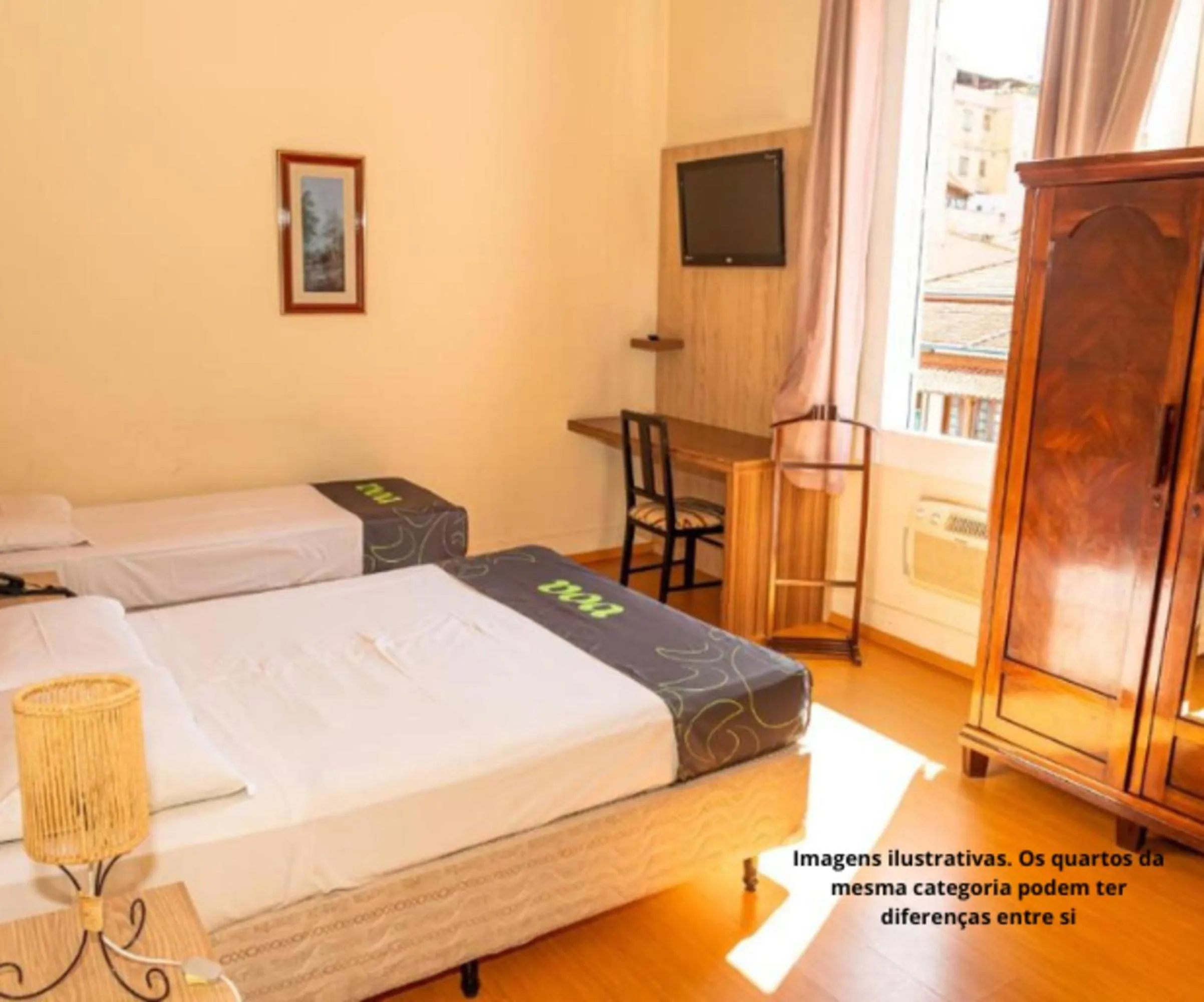 Bed in VOA Hotel Caxambu