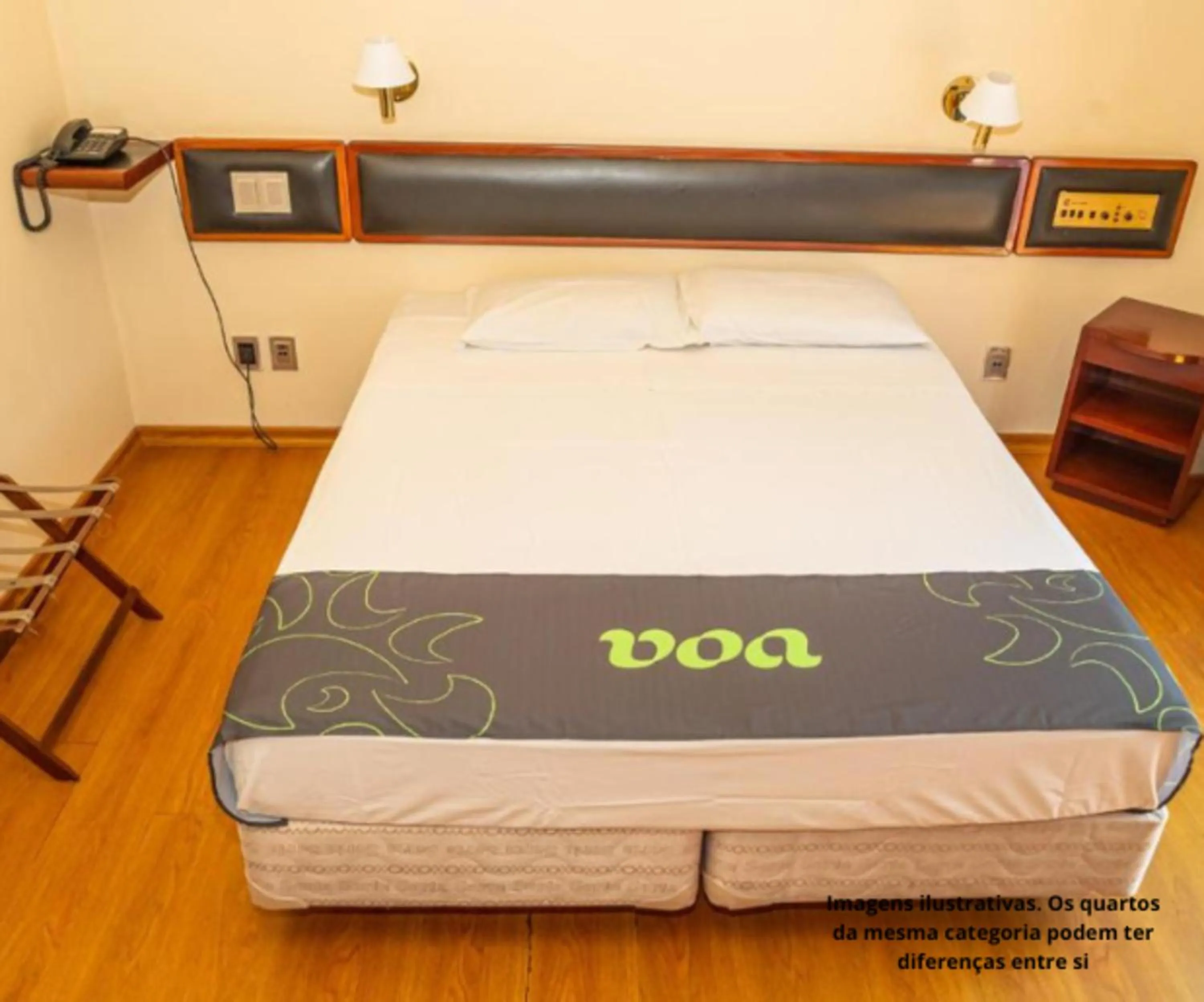 Bed in VOA Hotel Caxambu