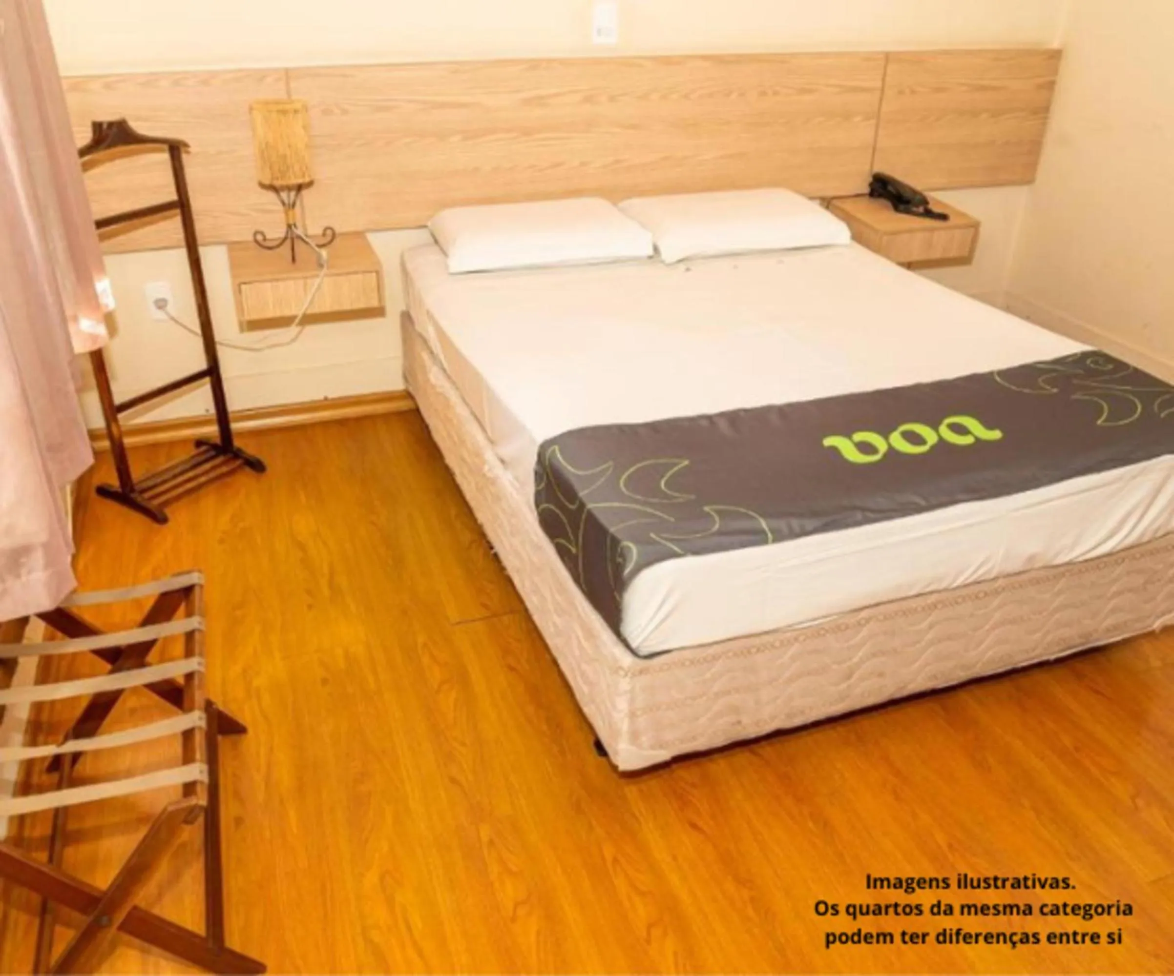 Bed in VOA Hotel Caxambu