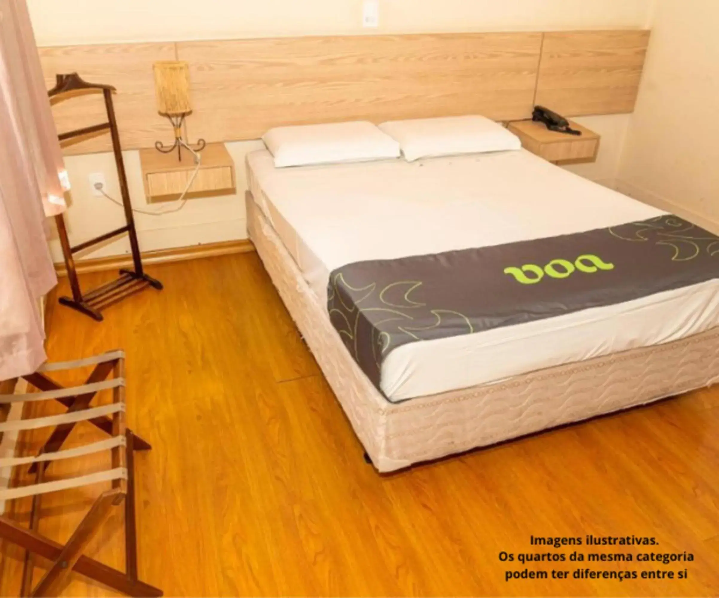 Bed in VOA Hotel Caxambu Bed in VOA Hotel Caxambu