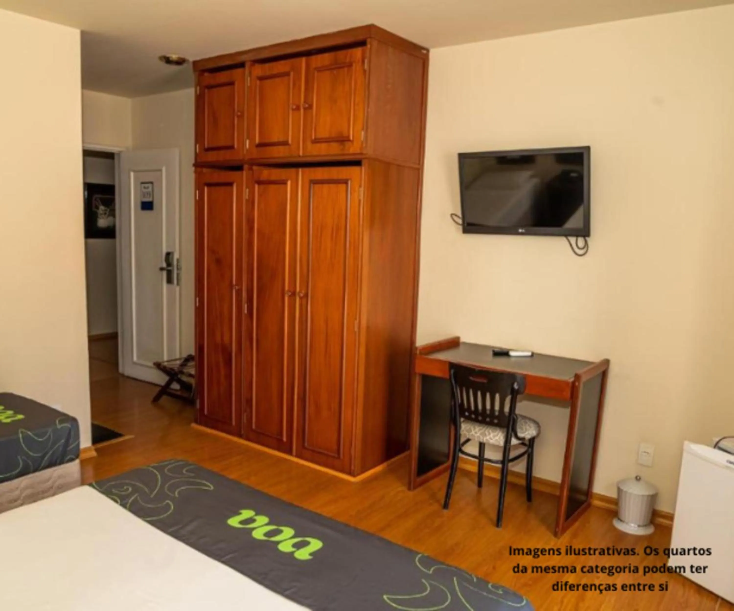 Bed in VOA Hotel Caxambu