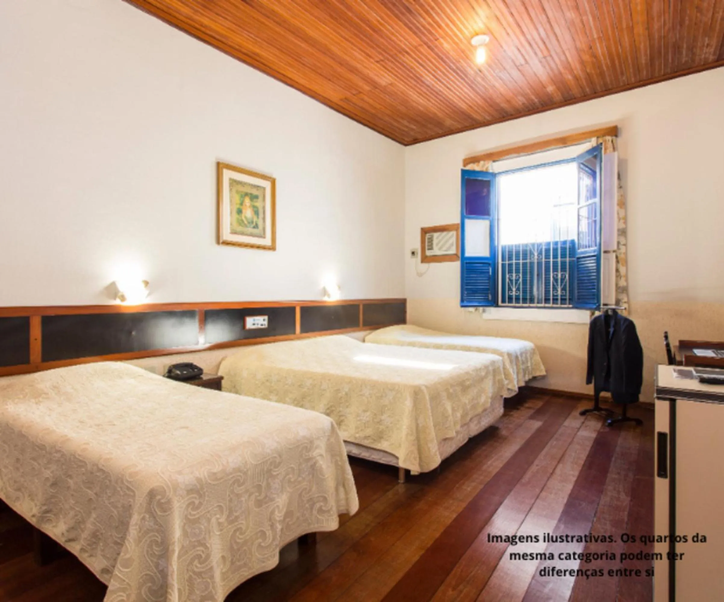 Bed in VOA Hotel Caxambu