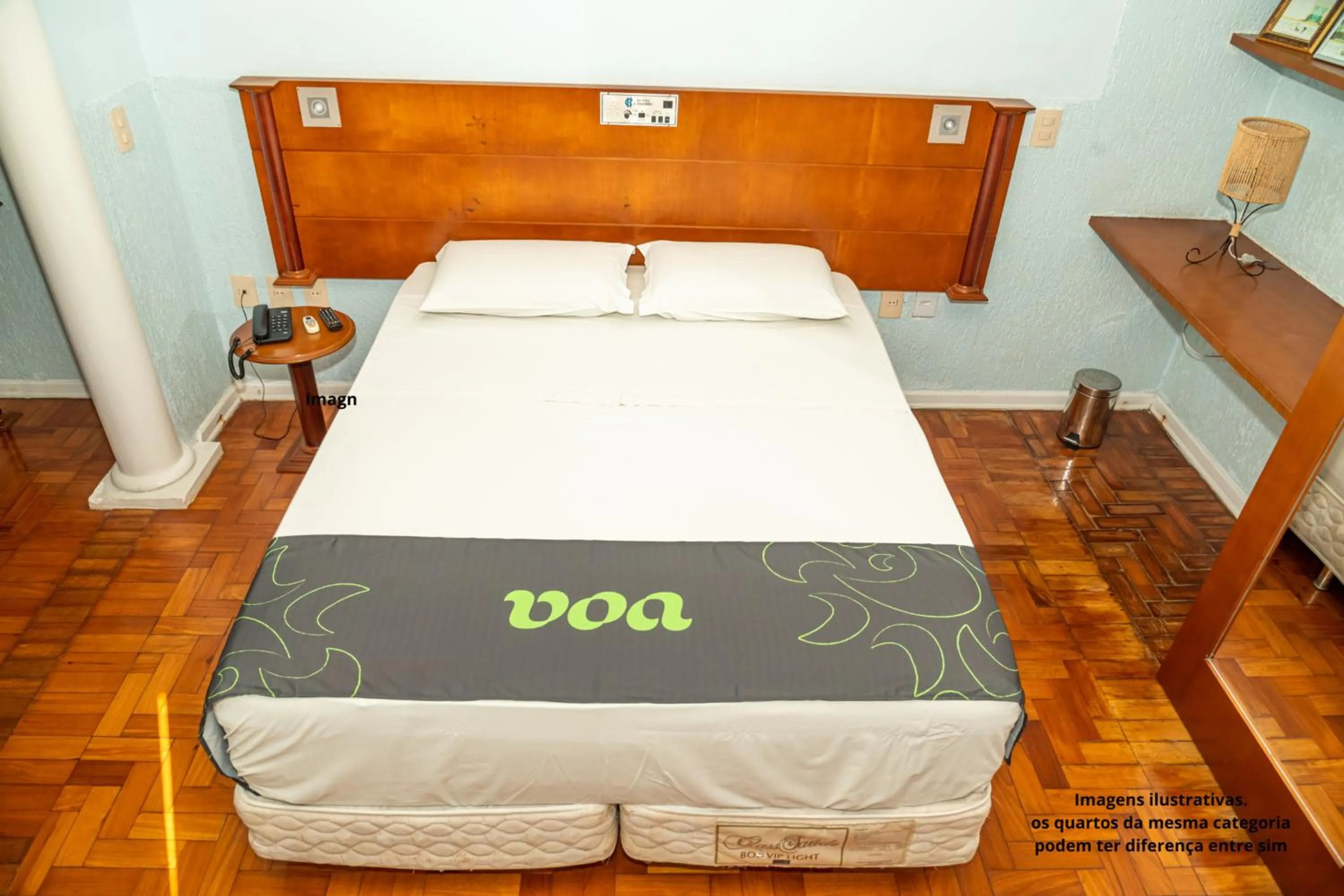 Photo of the whole room, Bed in VOA Hotel Caxambu