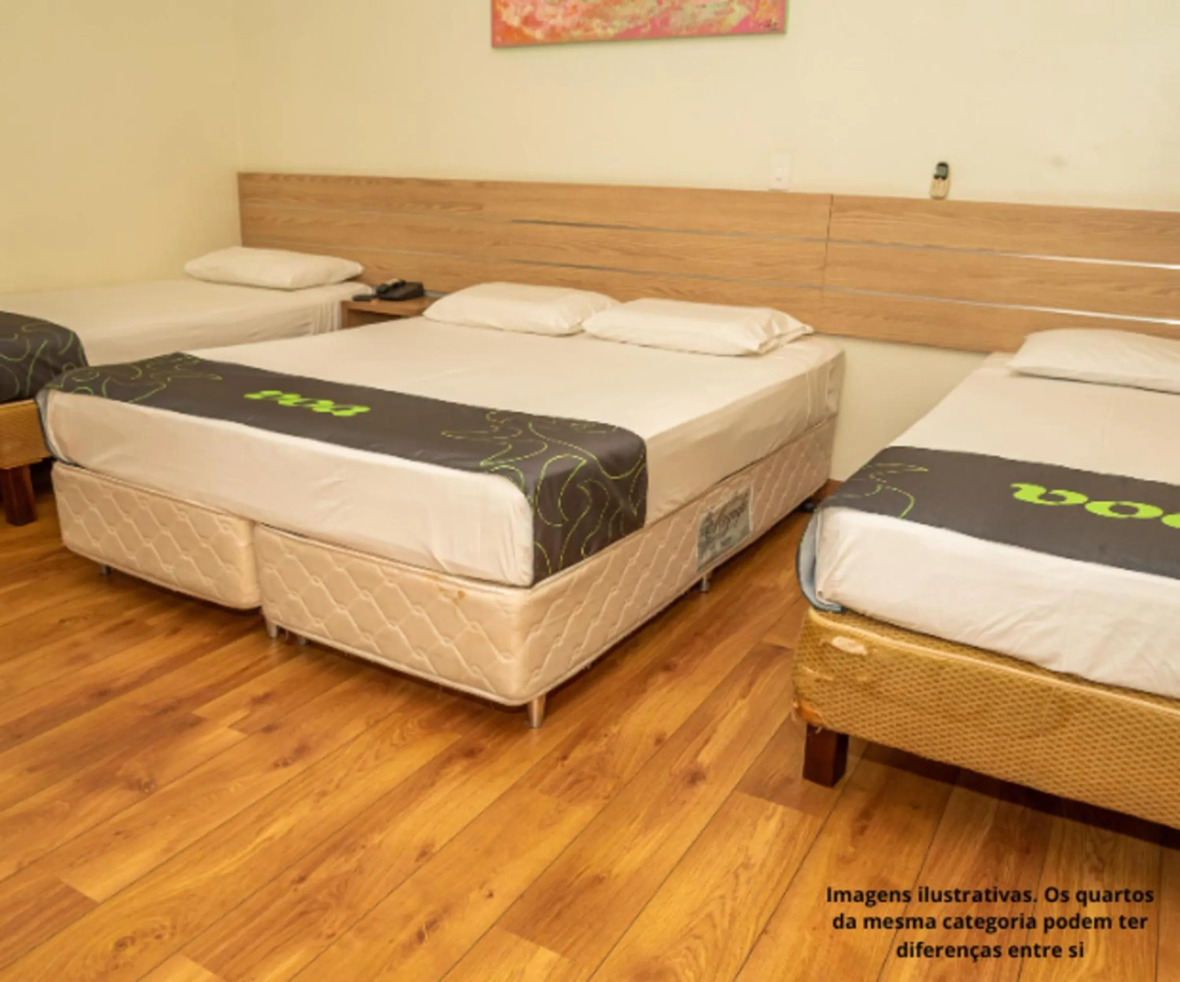 Bed in VOA Hotel Caxambu