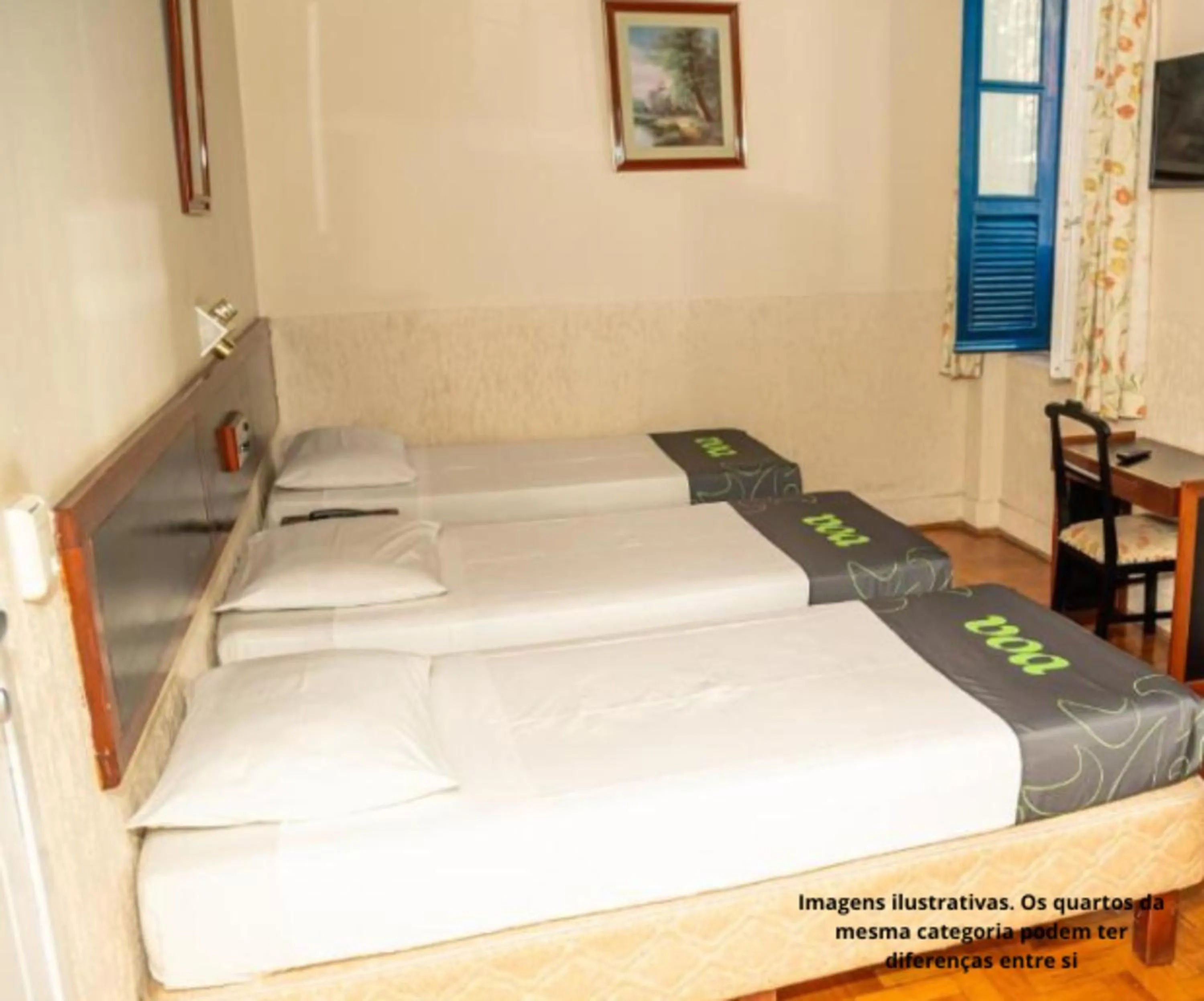 Bed in VOA Hotel Caxambu