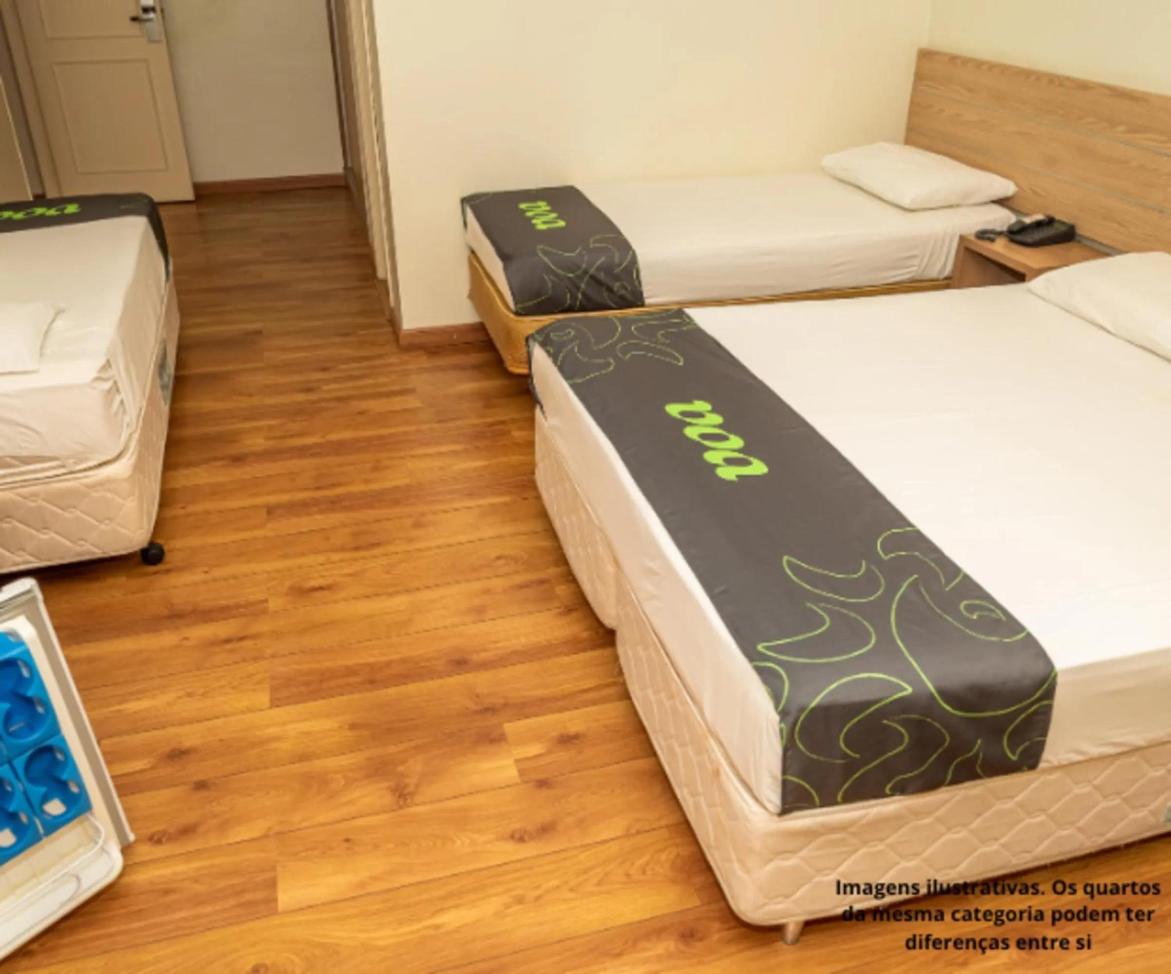 Bed in VOA Hotel Caxambu