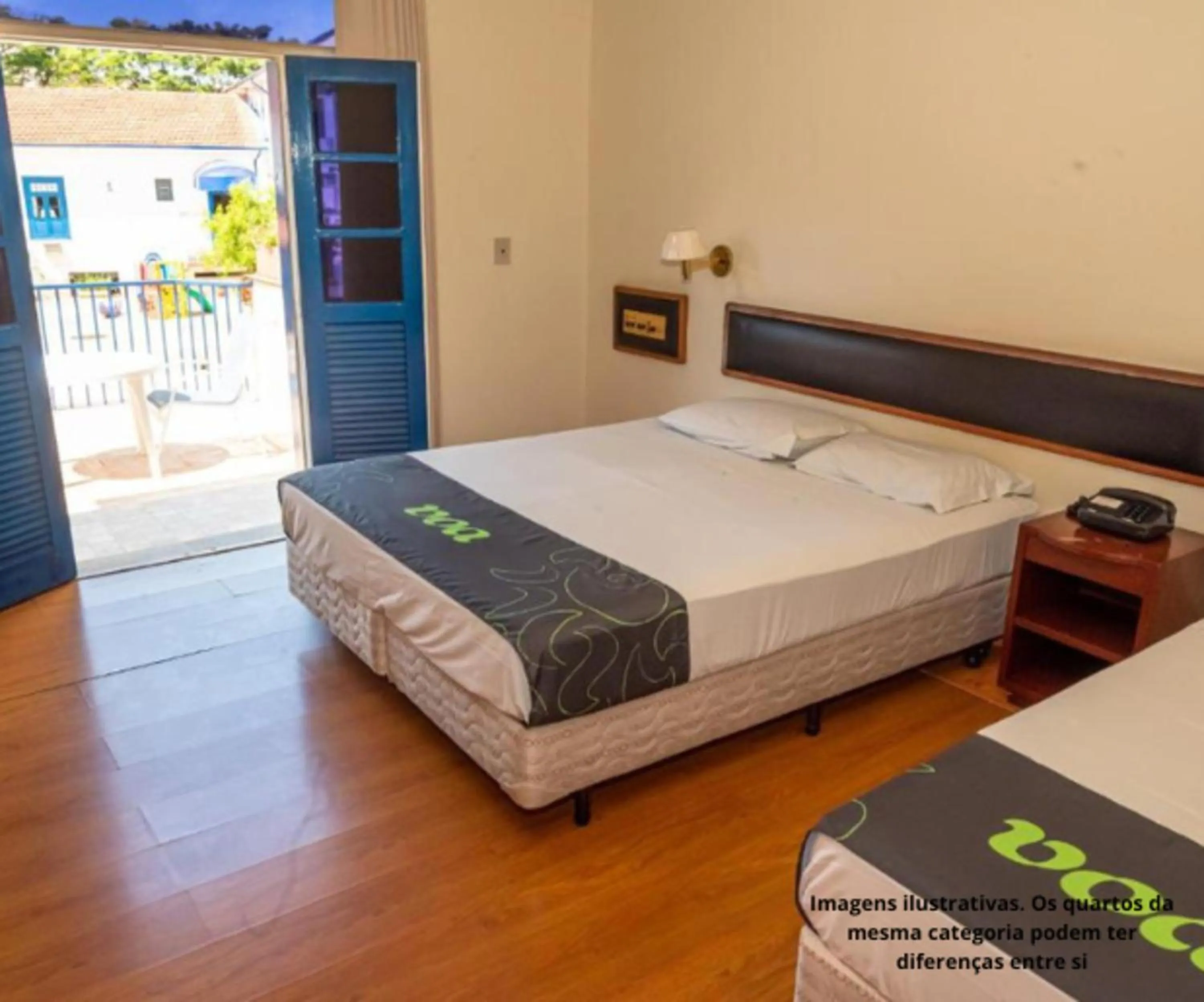 Bed in VOA Hotel Caxambu