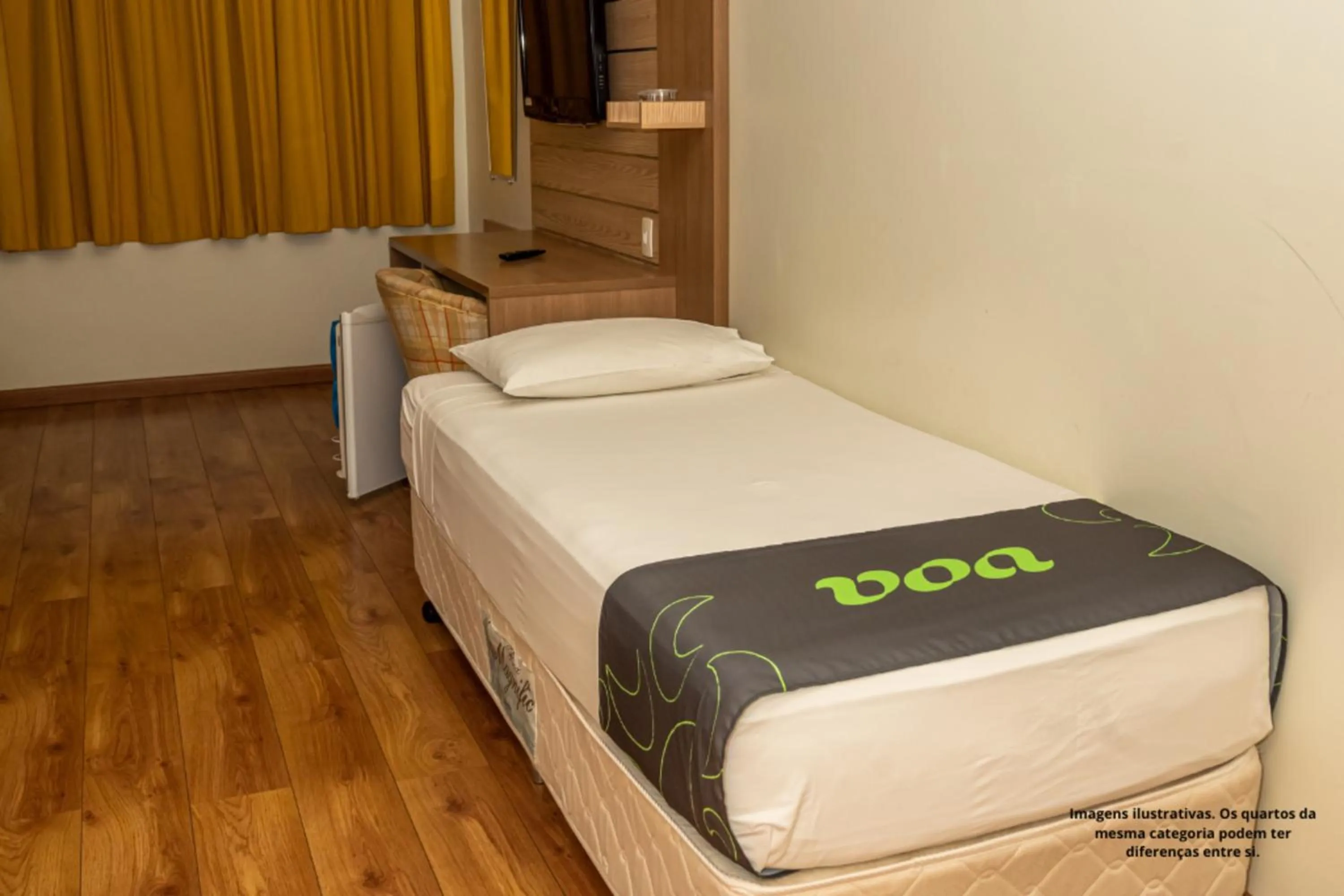Bed in VOA Hotel Caxambu