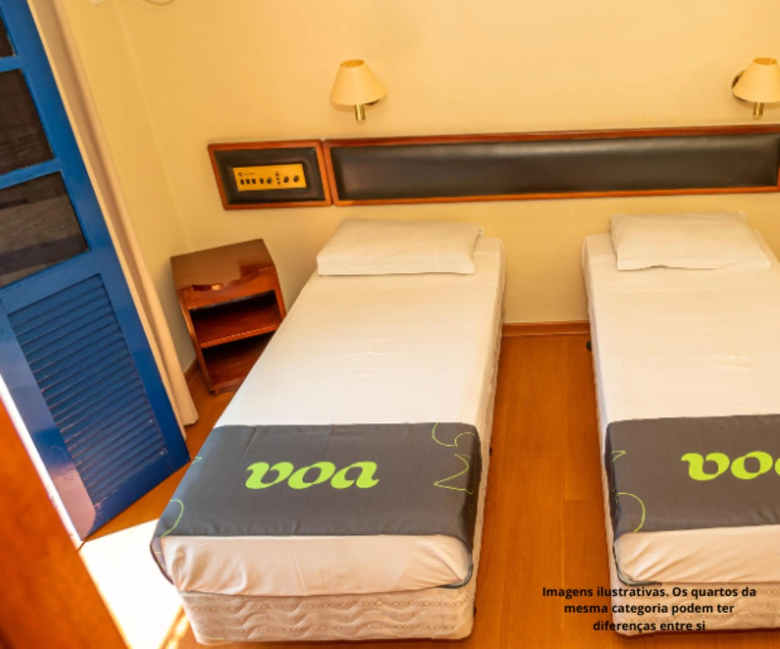 Bed in VOA Hotel Caxambu