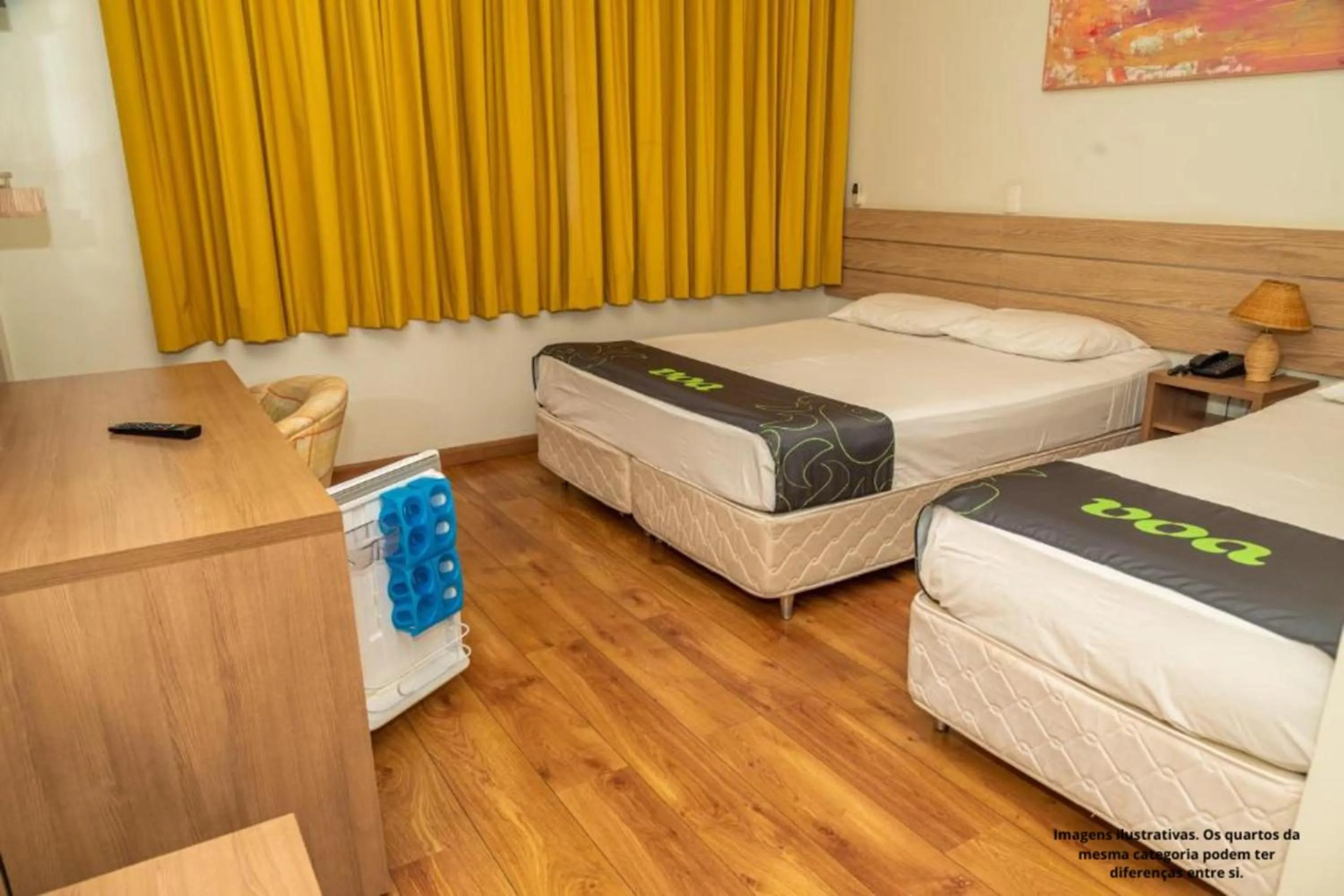 Bed in VOA Hotel Caxambu