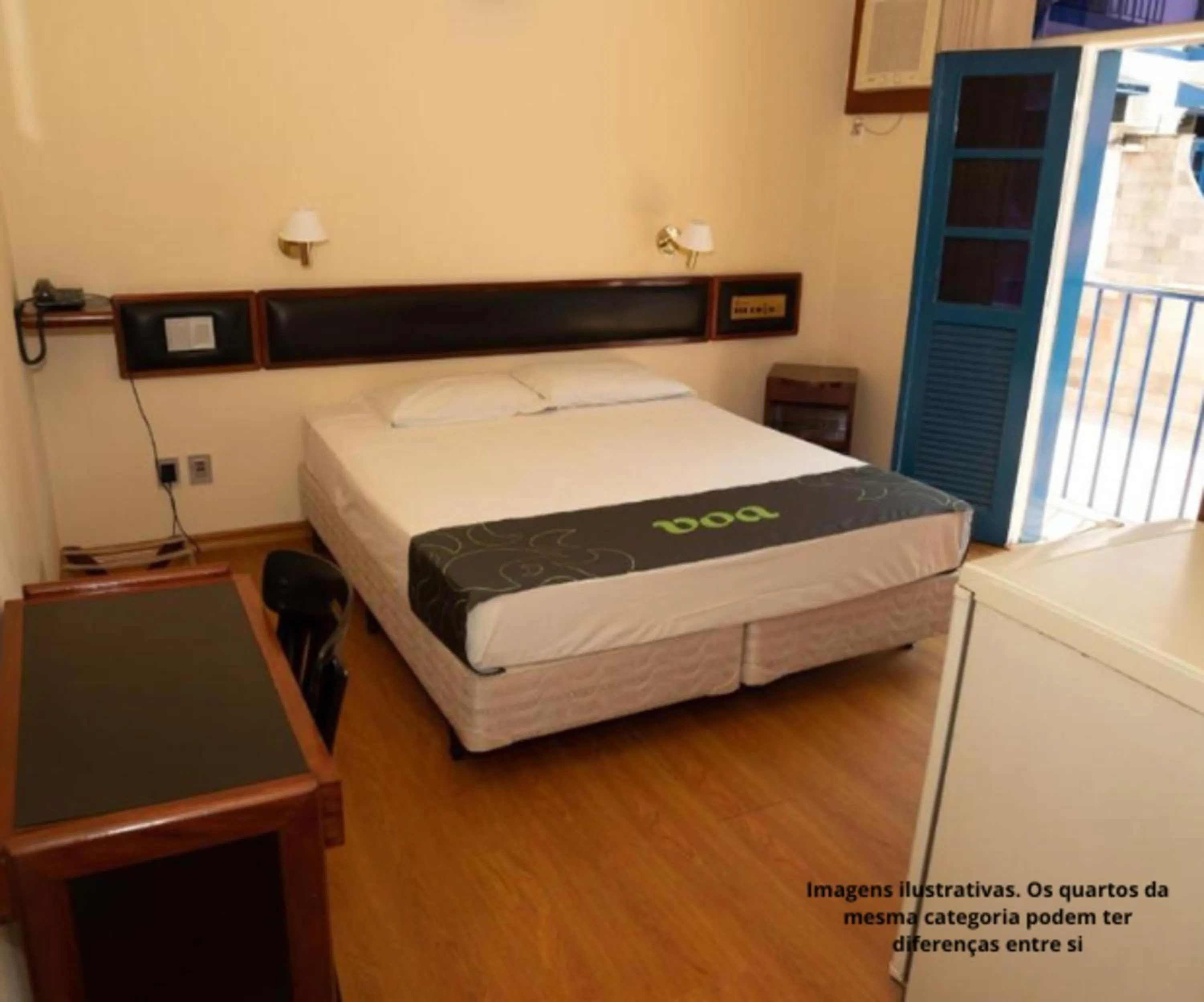 Bed in VOA Hotel Caxambu