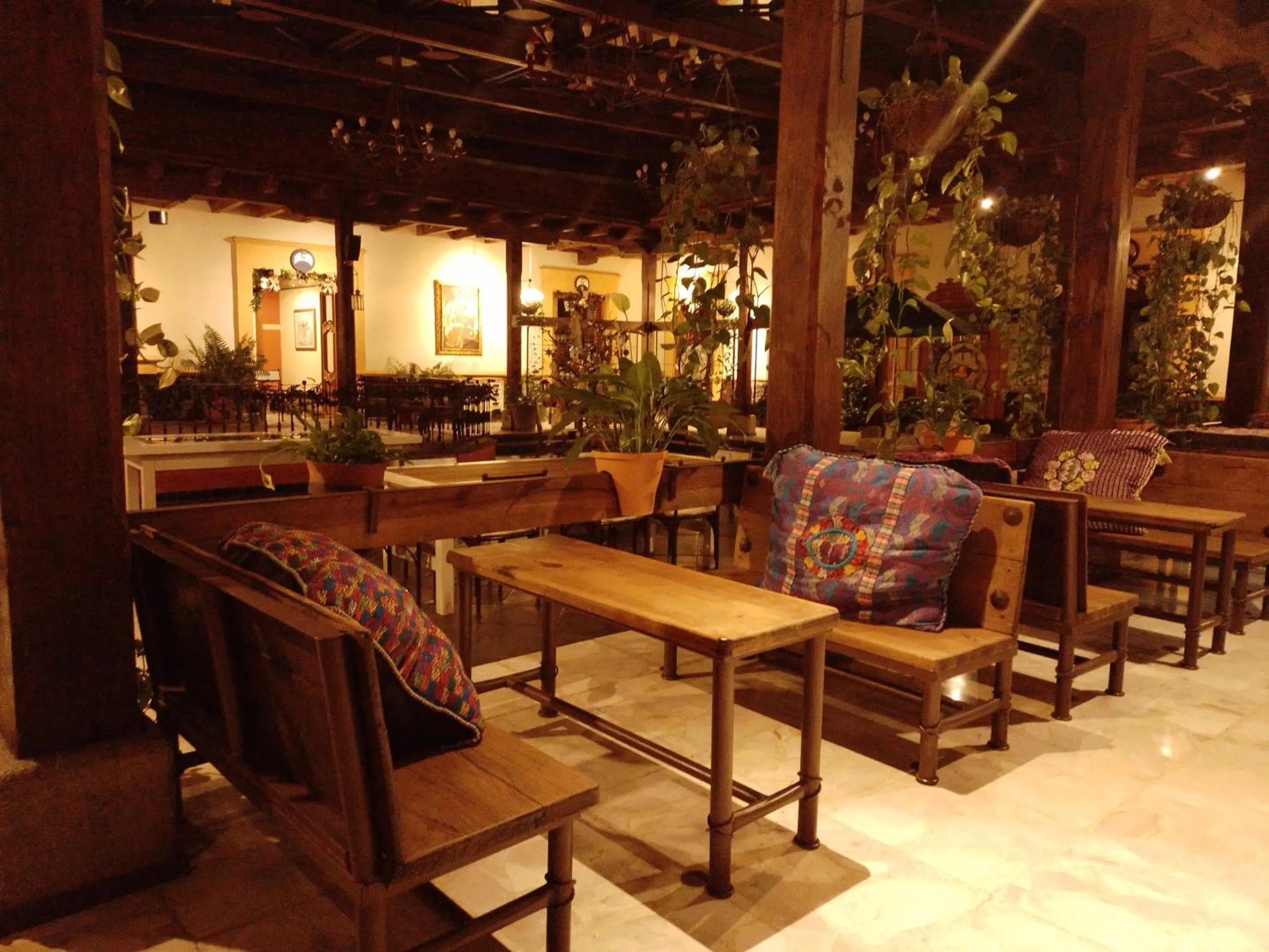 Seating area in Casa de los Arcángeles