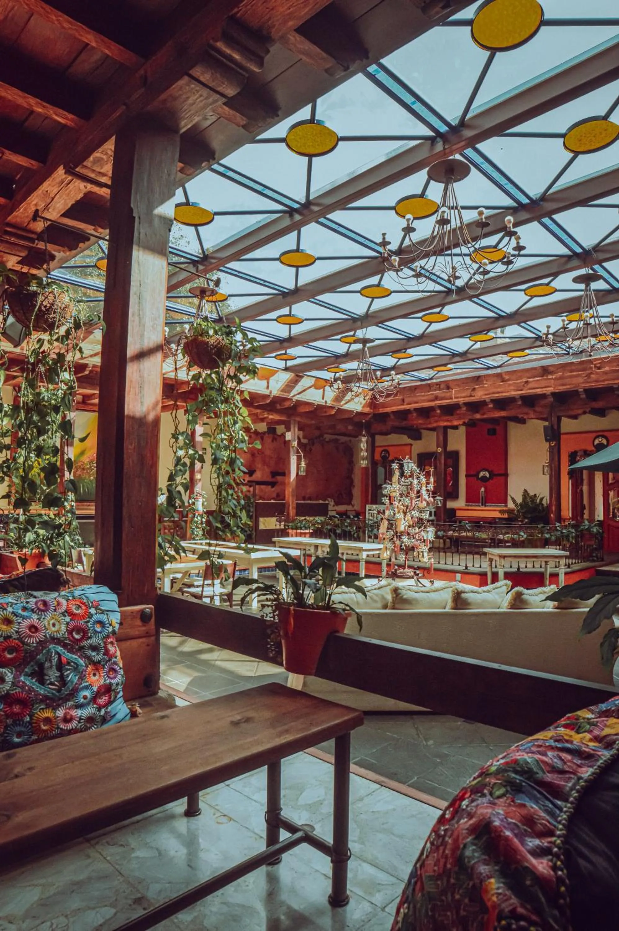 Seating area in Casa de los Arcángeles