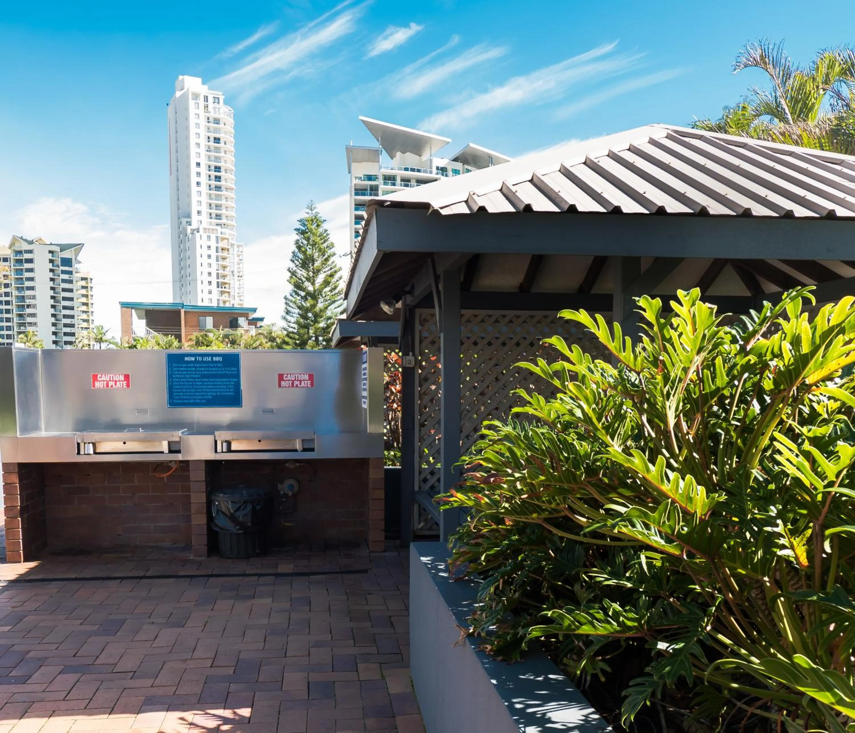 BBQ facilities in The Penthouses Apartments