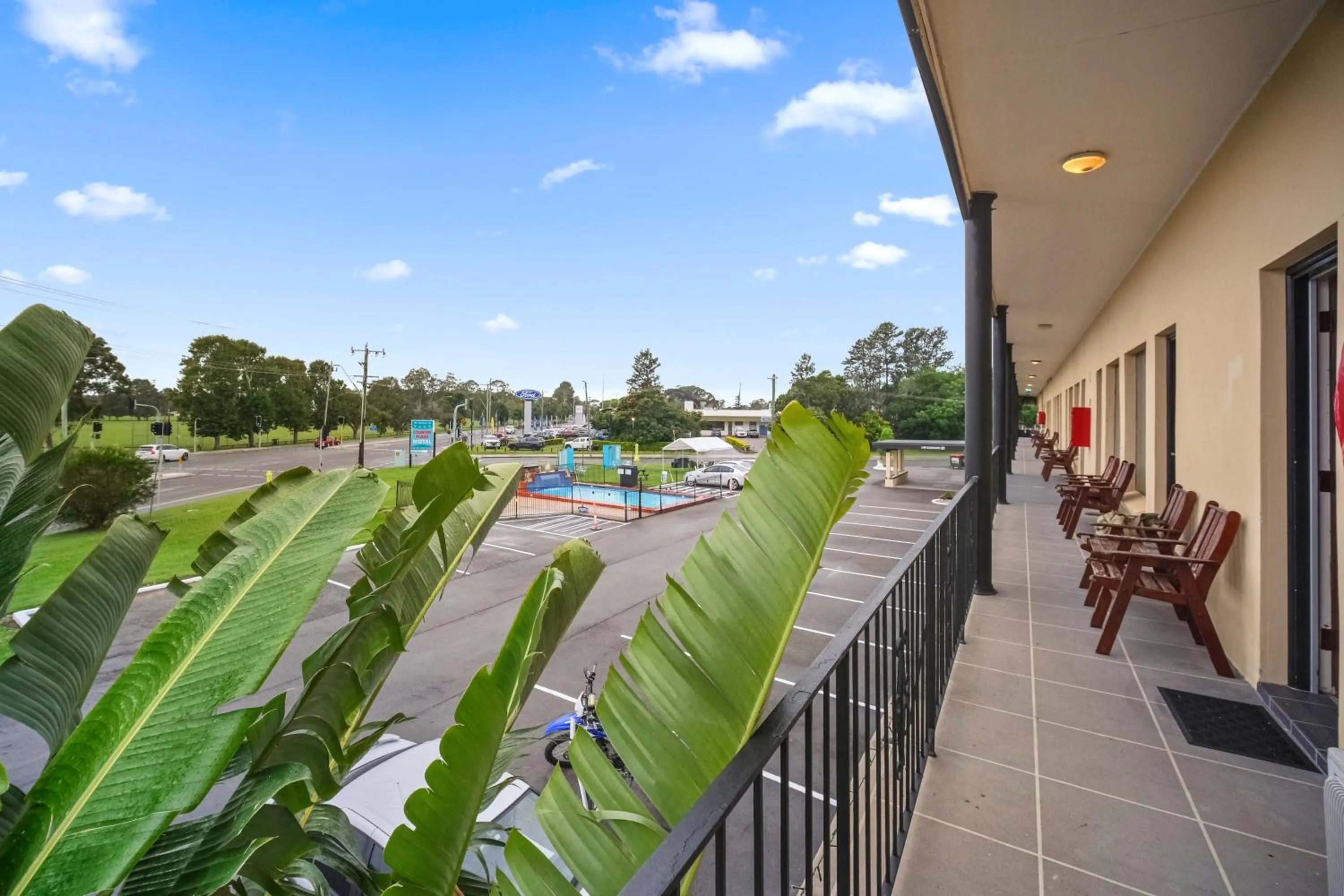 Balcony/Terrace in Country Plaza Motel Taree