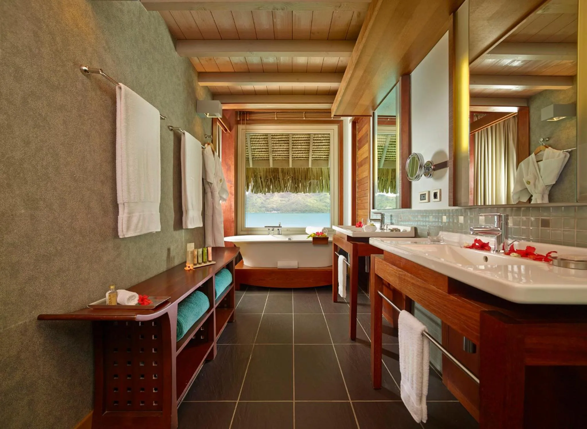 Bathroom in InterContinental Bora Bora & Thalasso Spa by IHG