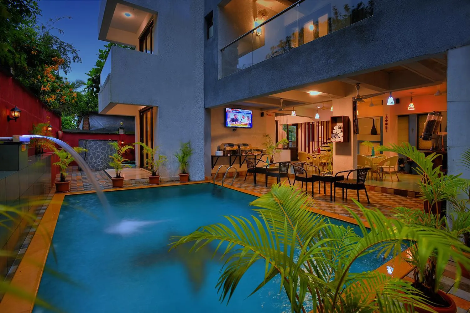 Swimming pool in Foxoso Sonnet - A boutique hotel, Anjuna , Goa