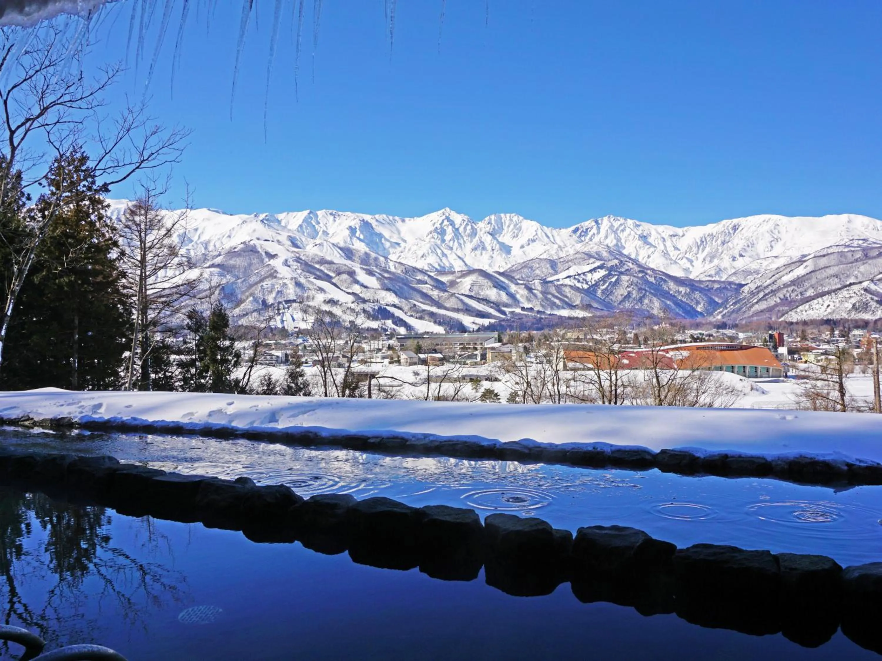 Hot Spring Bath in Hakuba Highland Hotel