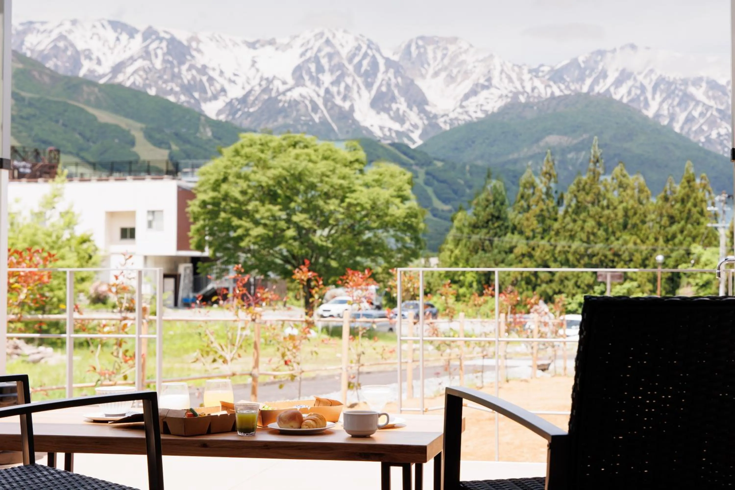 Patio in Hakuba Highland Hotel