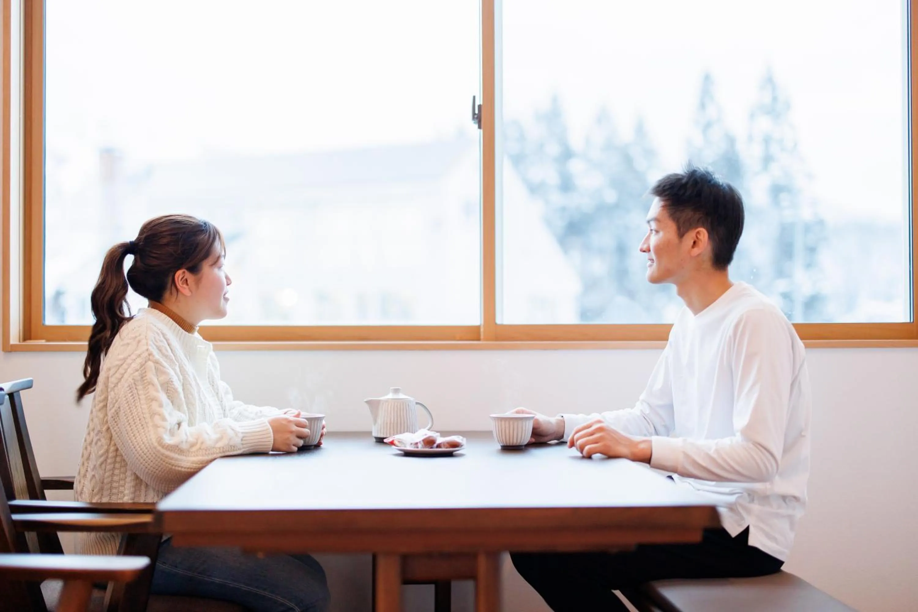 People in Hakuba Highland Hotel