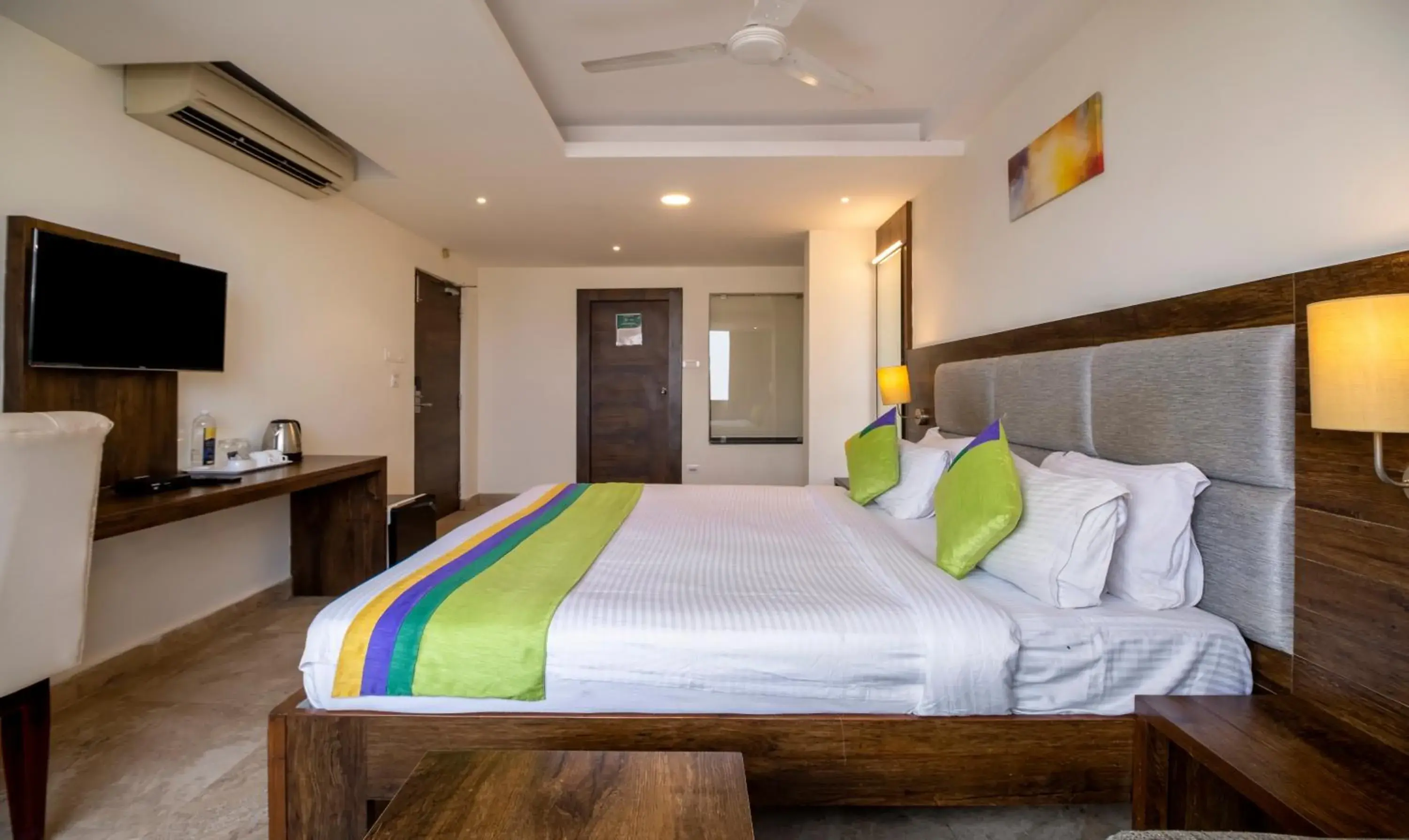 Bed in Treebo PL Grand, Vishakapatnam Bed in Treebo PL Grand, Vishakapatnam