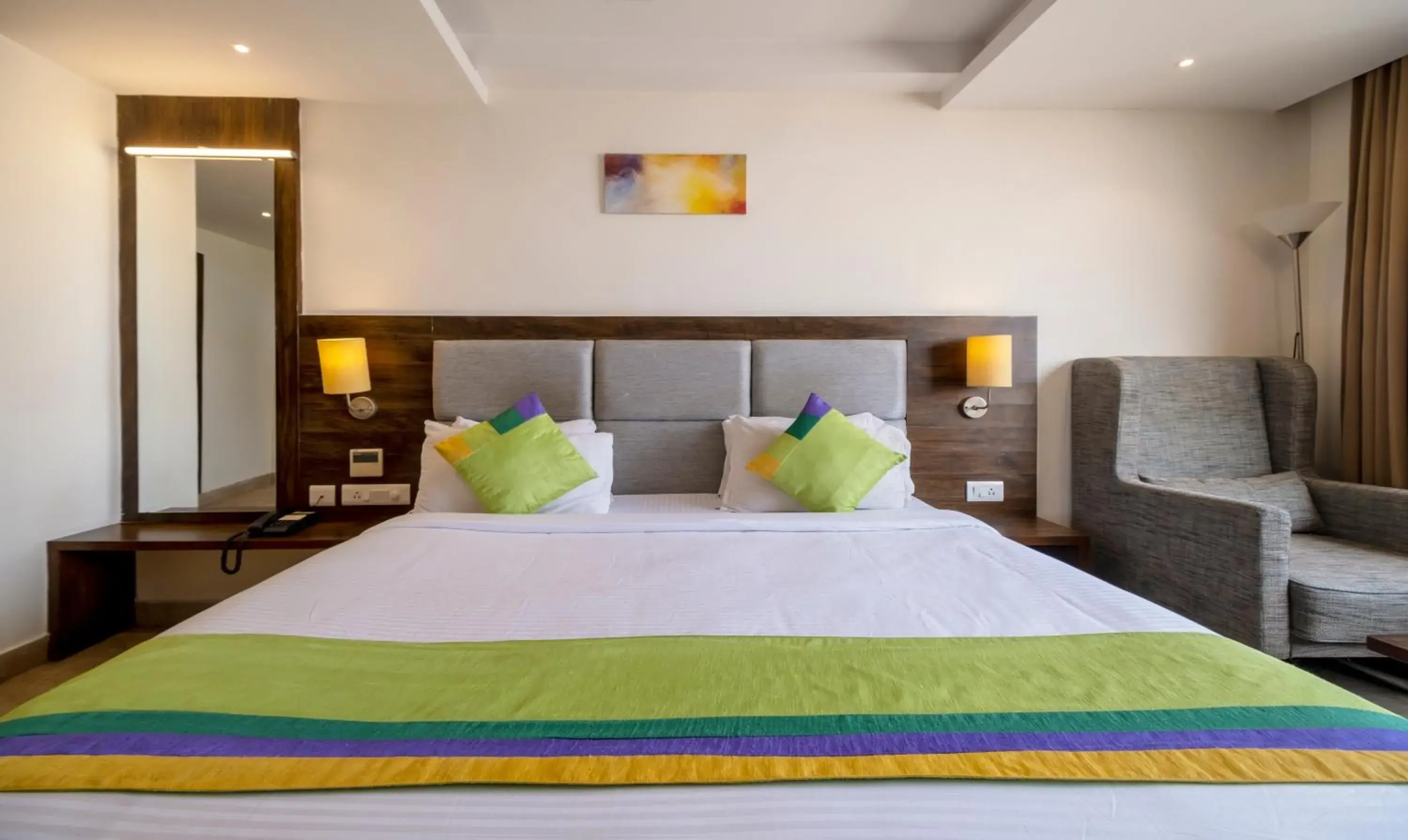 Bed in Treebo PL Grand, Vishakapatnam Bed in Treebo PL Grand, Vishakapatnam