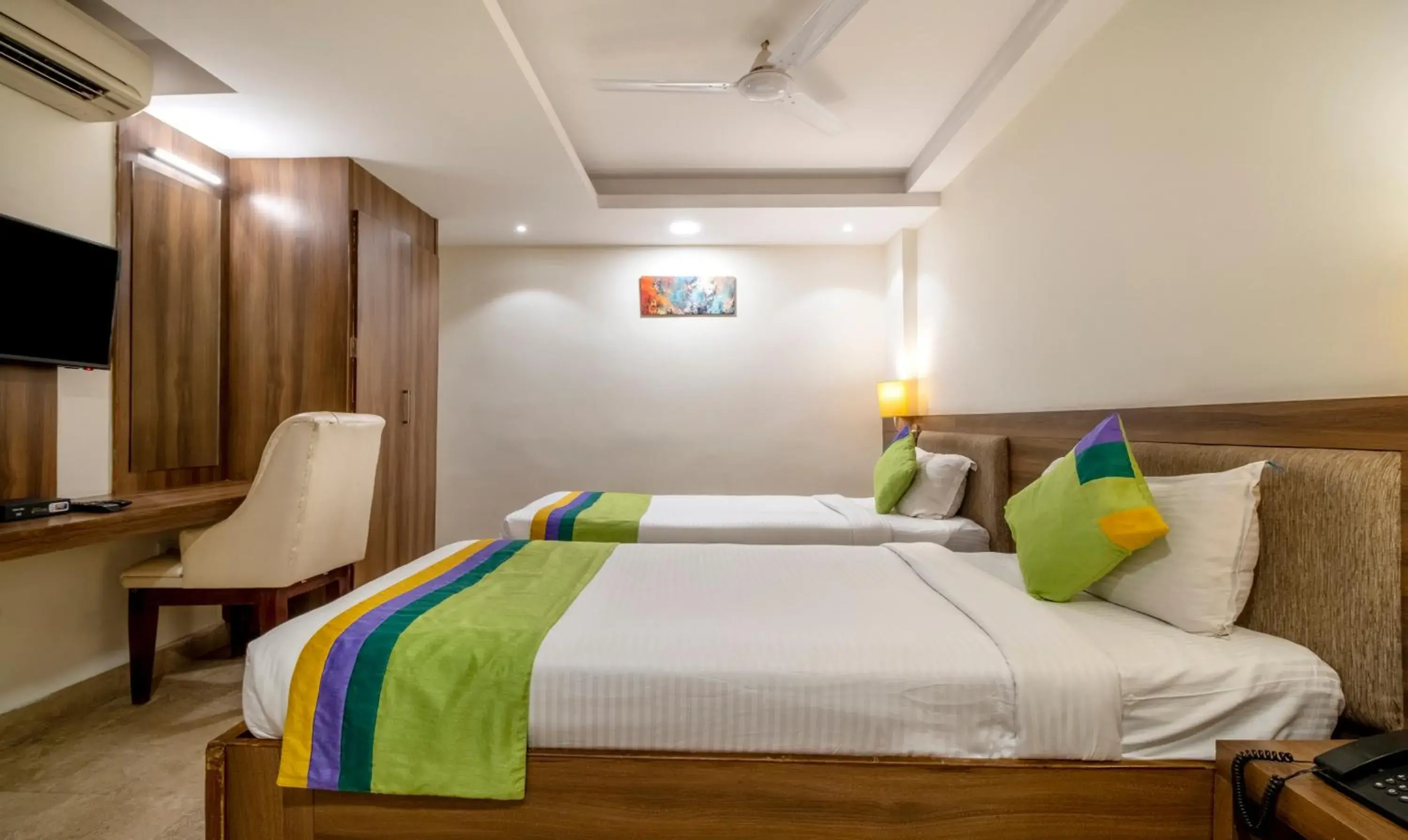 Bed in Treebo PL Grand, Vishakapatnam Bed in Treebo PL Grand, Vishakapatnam