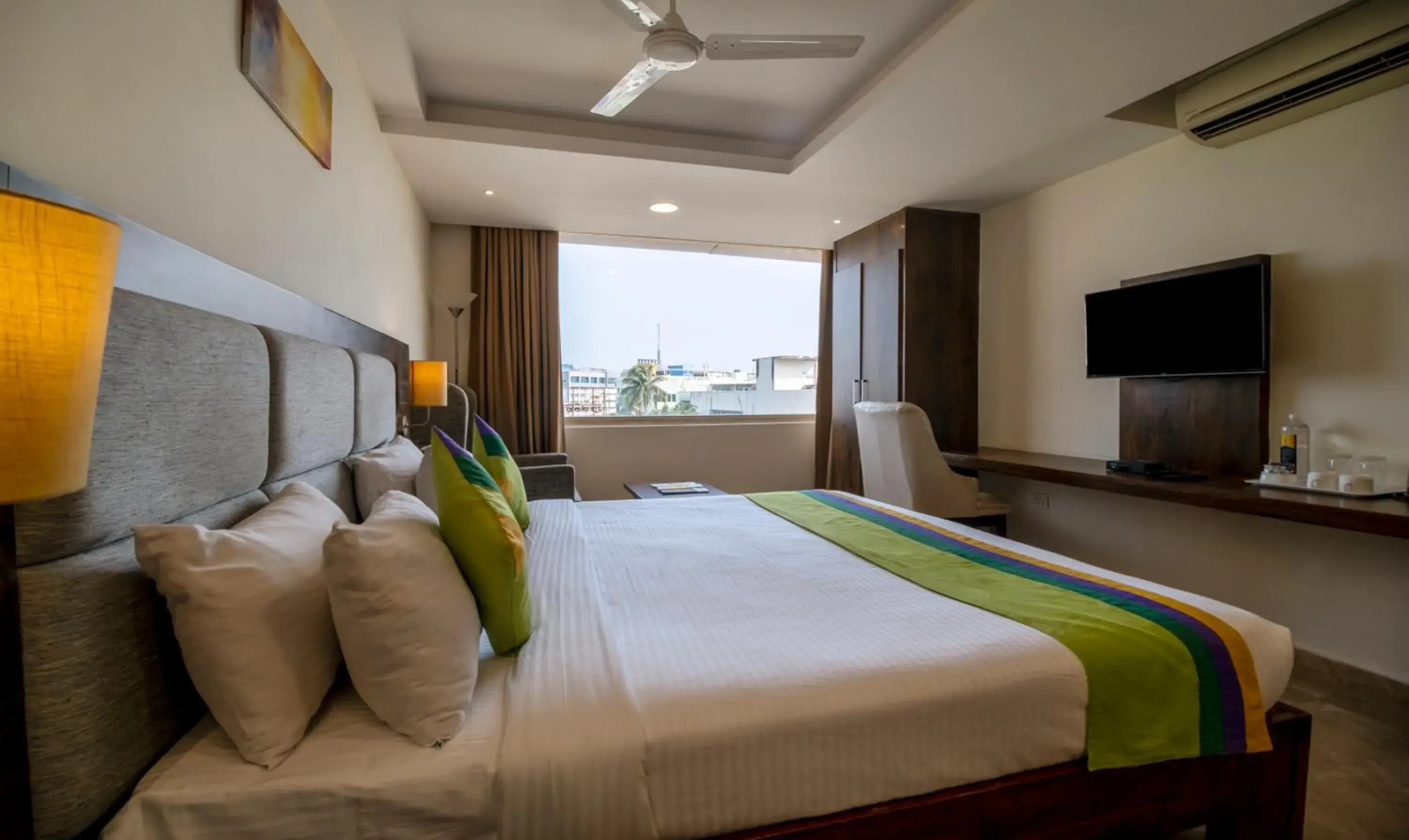 Bed in Treebo PL Grand, Vishakapatnam Bed in Treebo PL Grand, Vishakapatnam