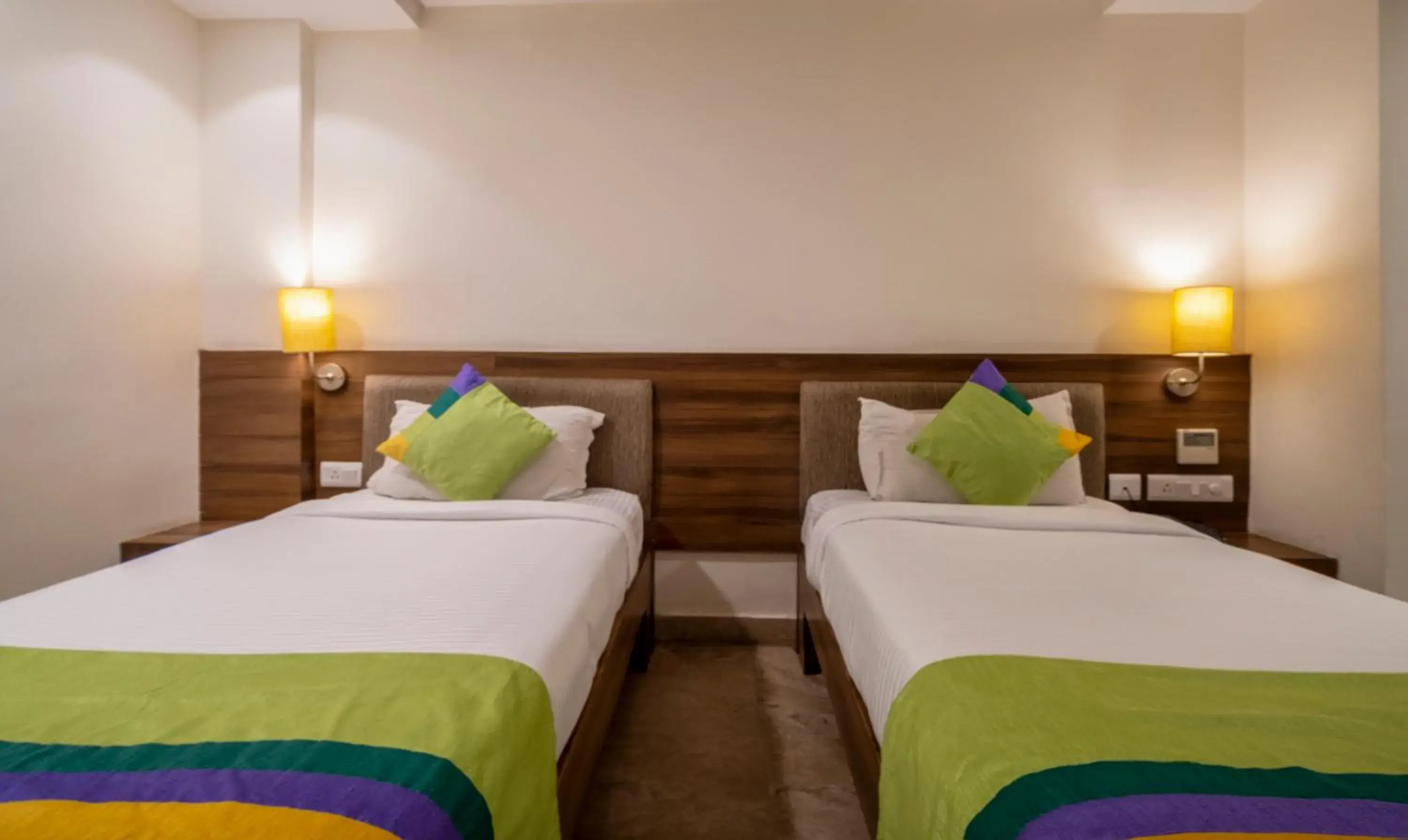 Bed in Treebo PL Grand, Vishakapatnam Bed in Treebo PL Grand, Vishakapatnam