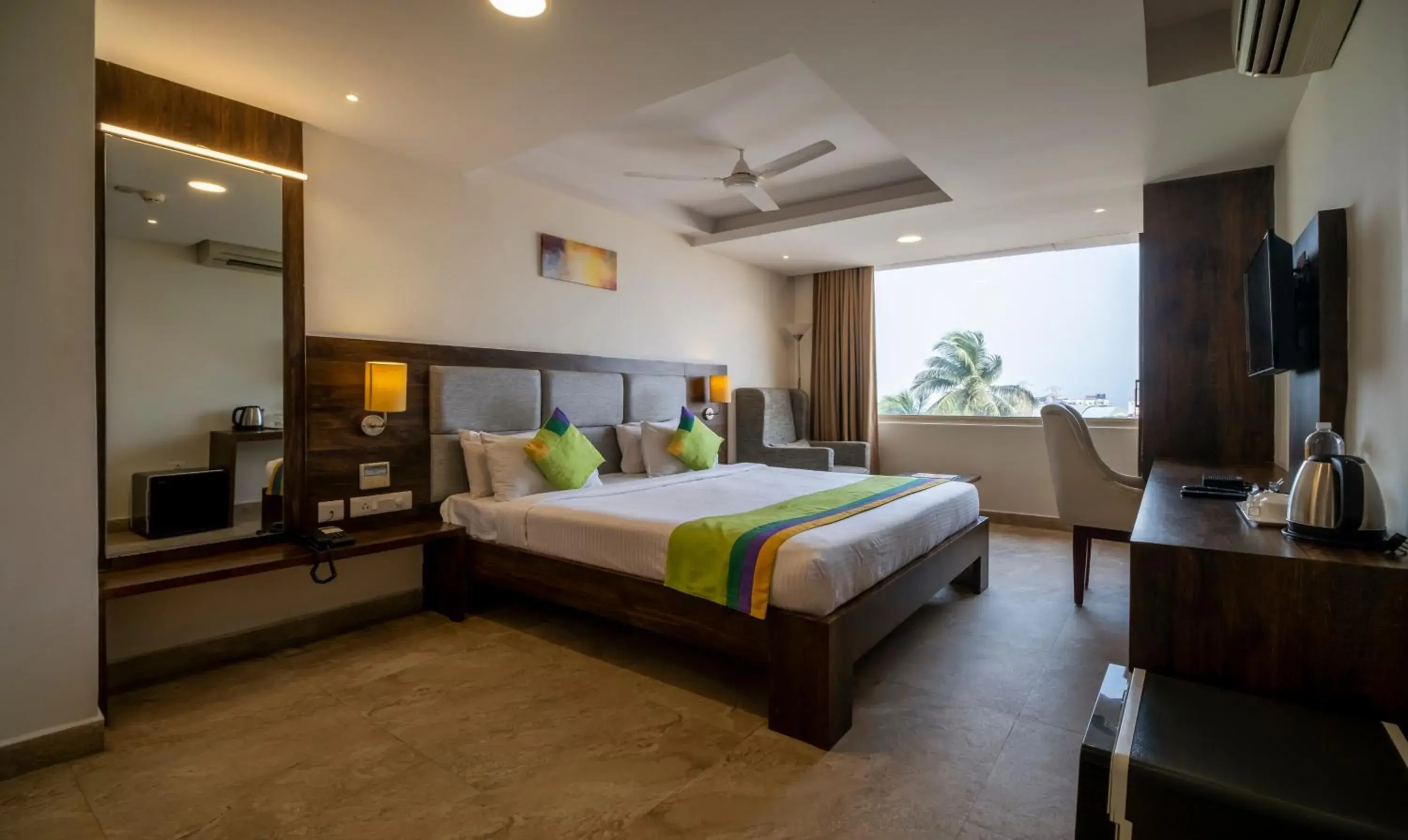 Bed in Treebo PL Grand, Vishakapatnam Bed in Treebo PL Grand, Vishakapatnam