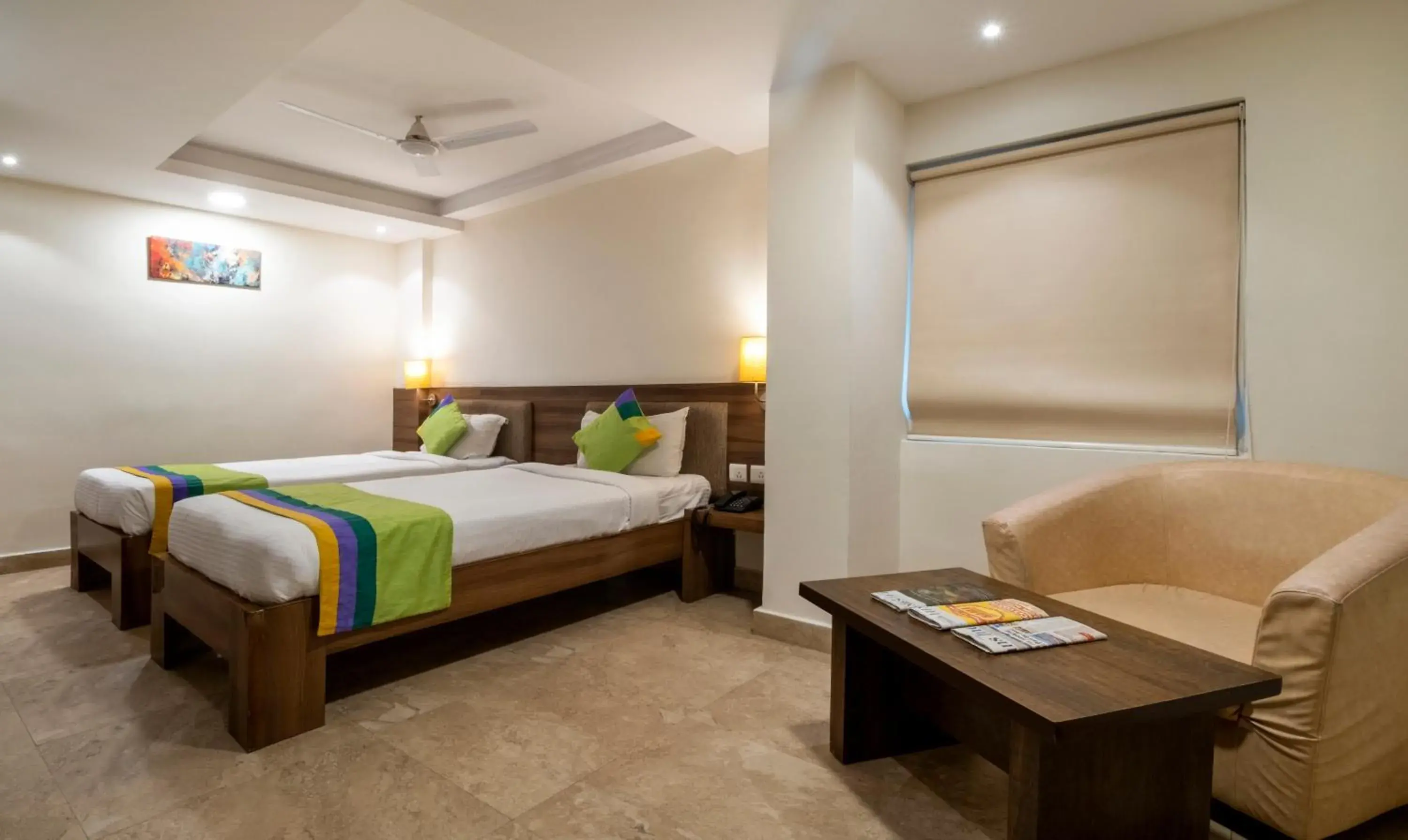 Bed in Treebo PL Grand, Vishakapatnam Bed in Treebo PL Grand, Vishakapatnam