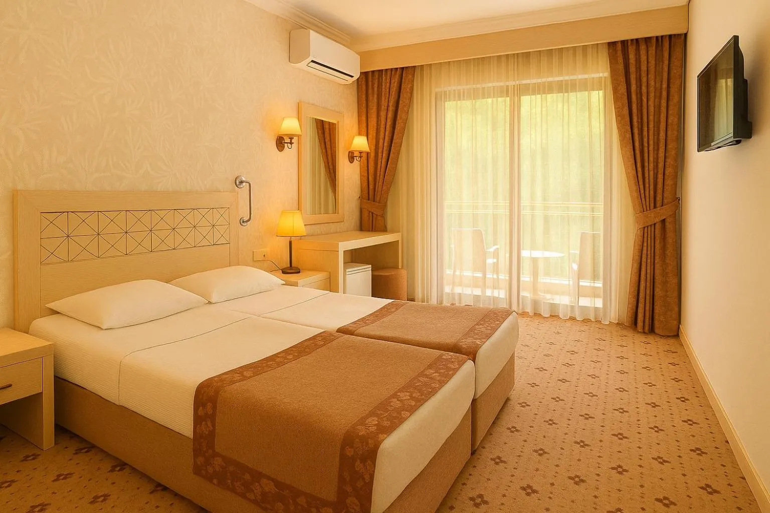 Bed in Eldar Resort Hotel