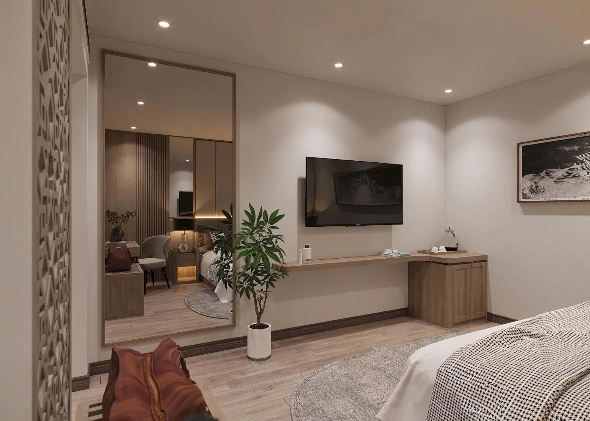 Bed in GRAND CITITEL Hanoi Hotel & Spa