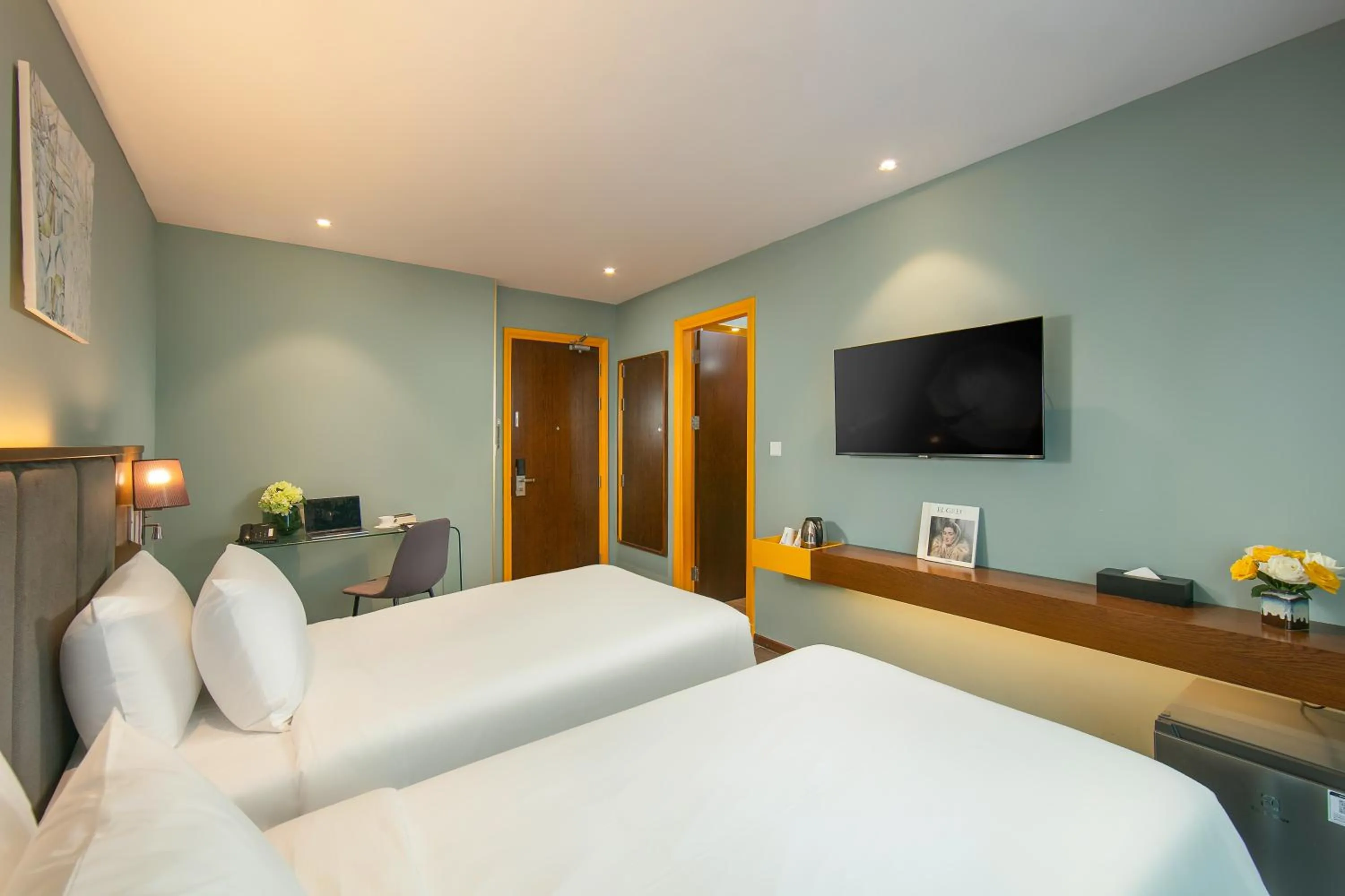 Bed in GRAND CITITEL Hanoi Hotel & Spa