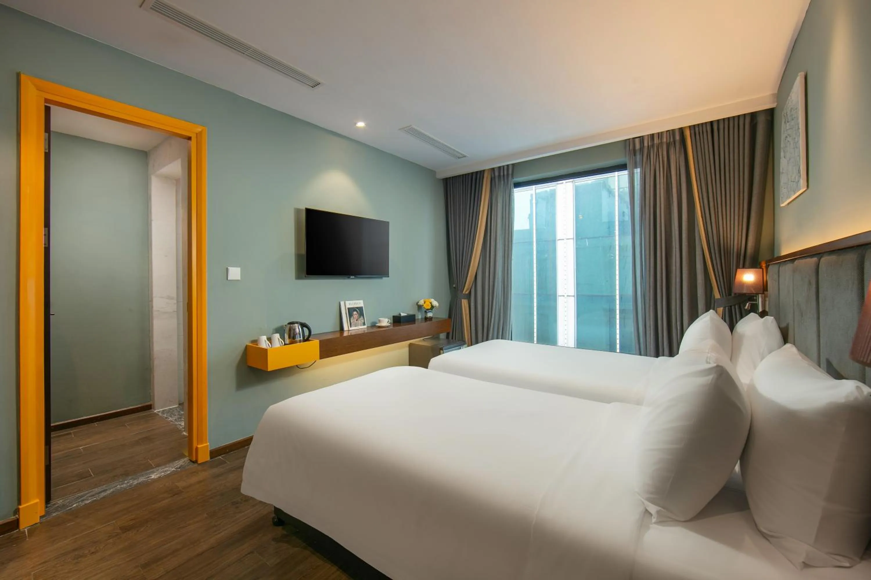 Bed in GRAND CITITEL Hanoi Hotel & Spa