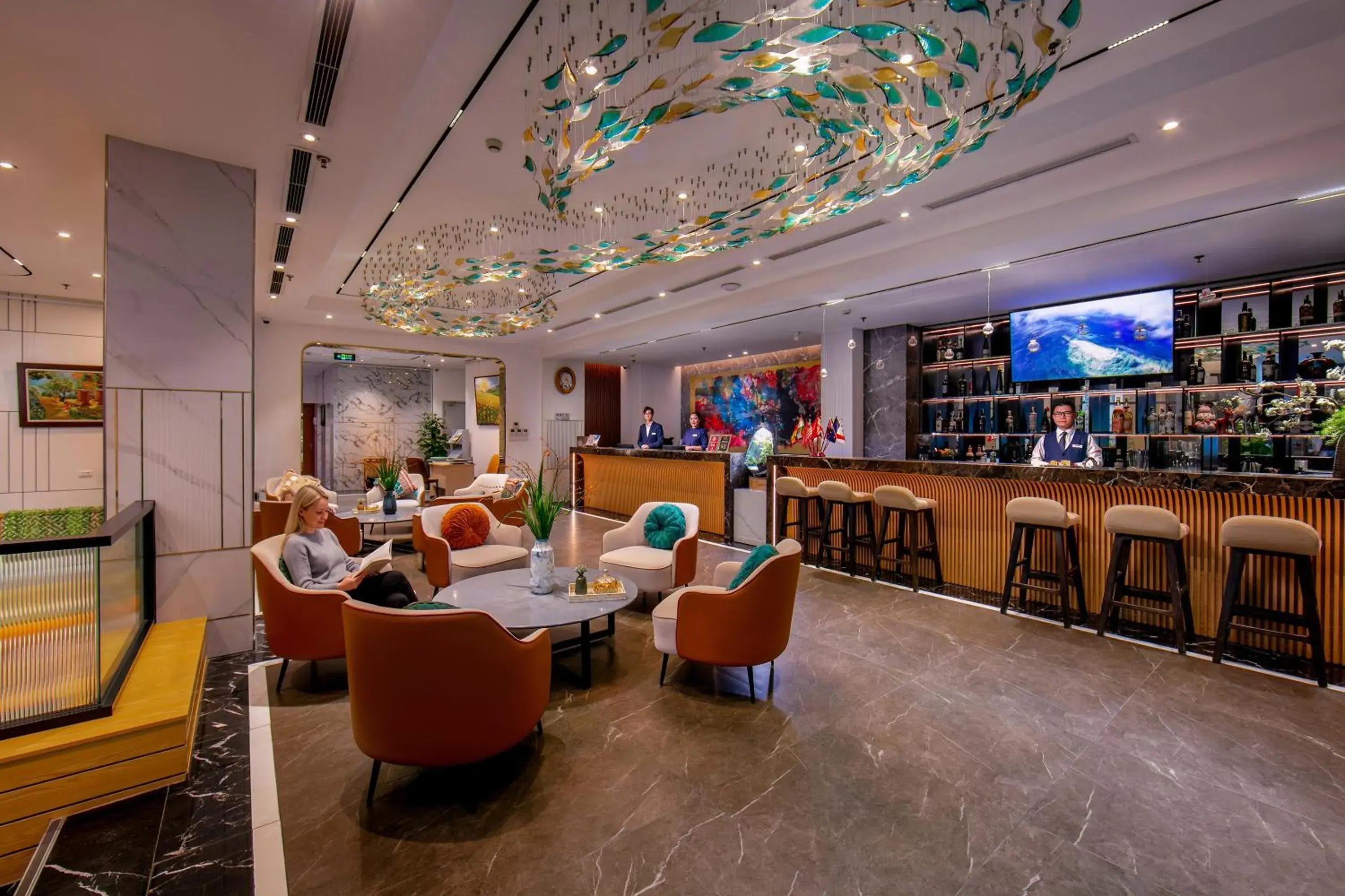 Lobby or reception in GRAND CITITEL Hanoi Hotel & Spa Lobby or reception in GRAND CITITEL Hanoi Hotel & Spa