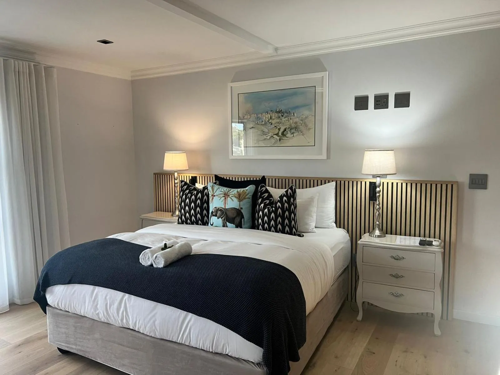 Bed in The Whale's Tale Guesthouse